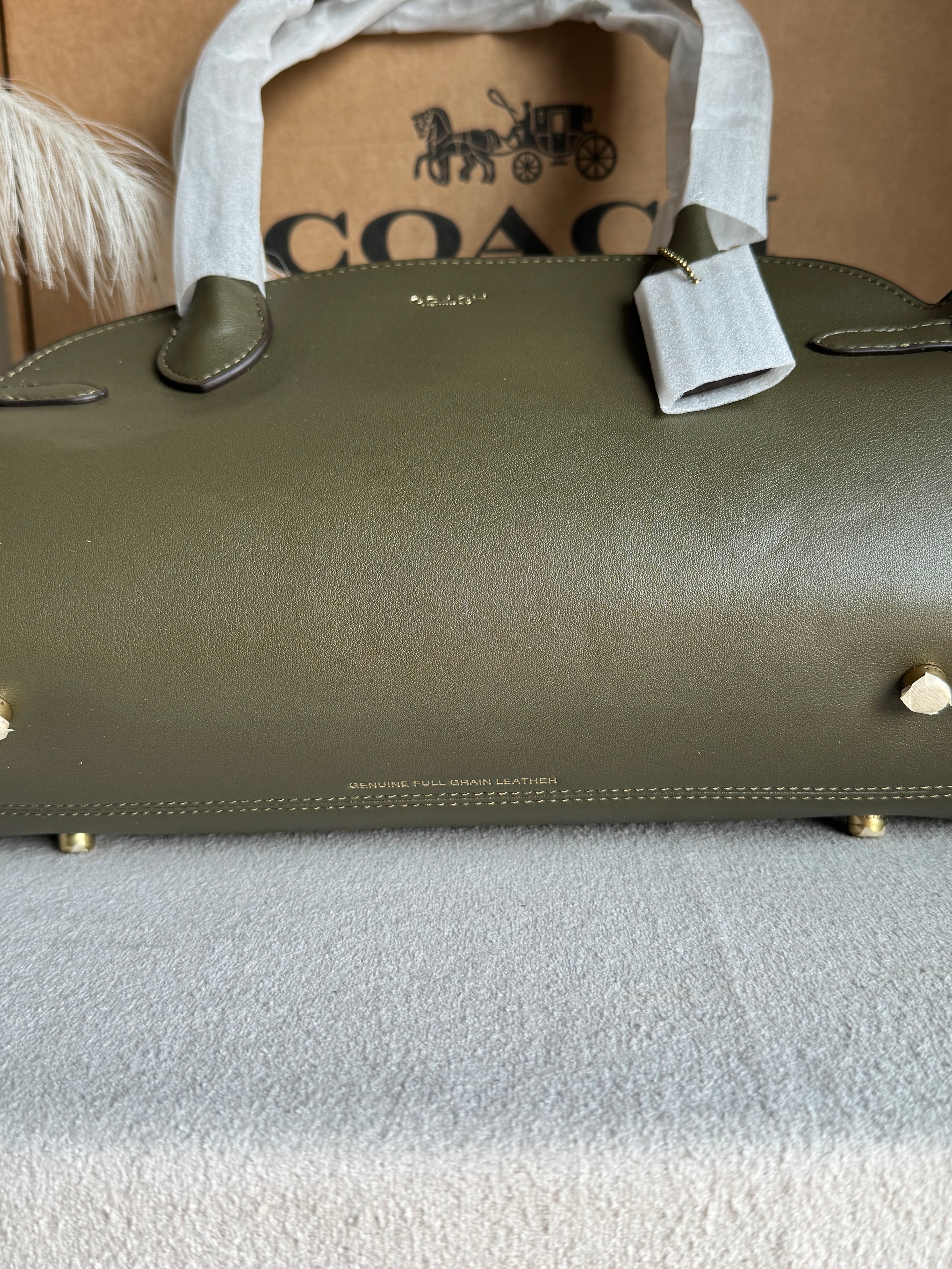 COACH Empire Bag EXTREMELY PREMIUM (Olive Green) - BOX PACKING