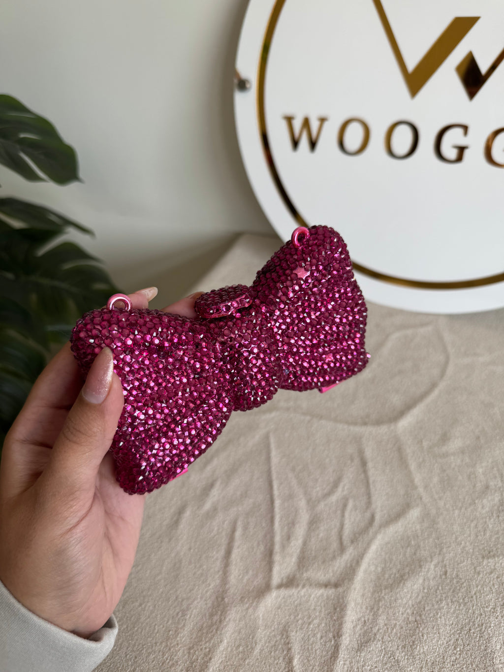 Swarovski Bow Clutch - Pink
