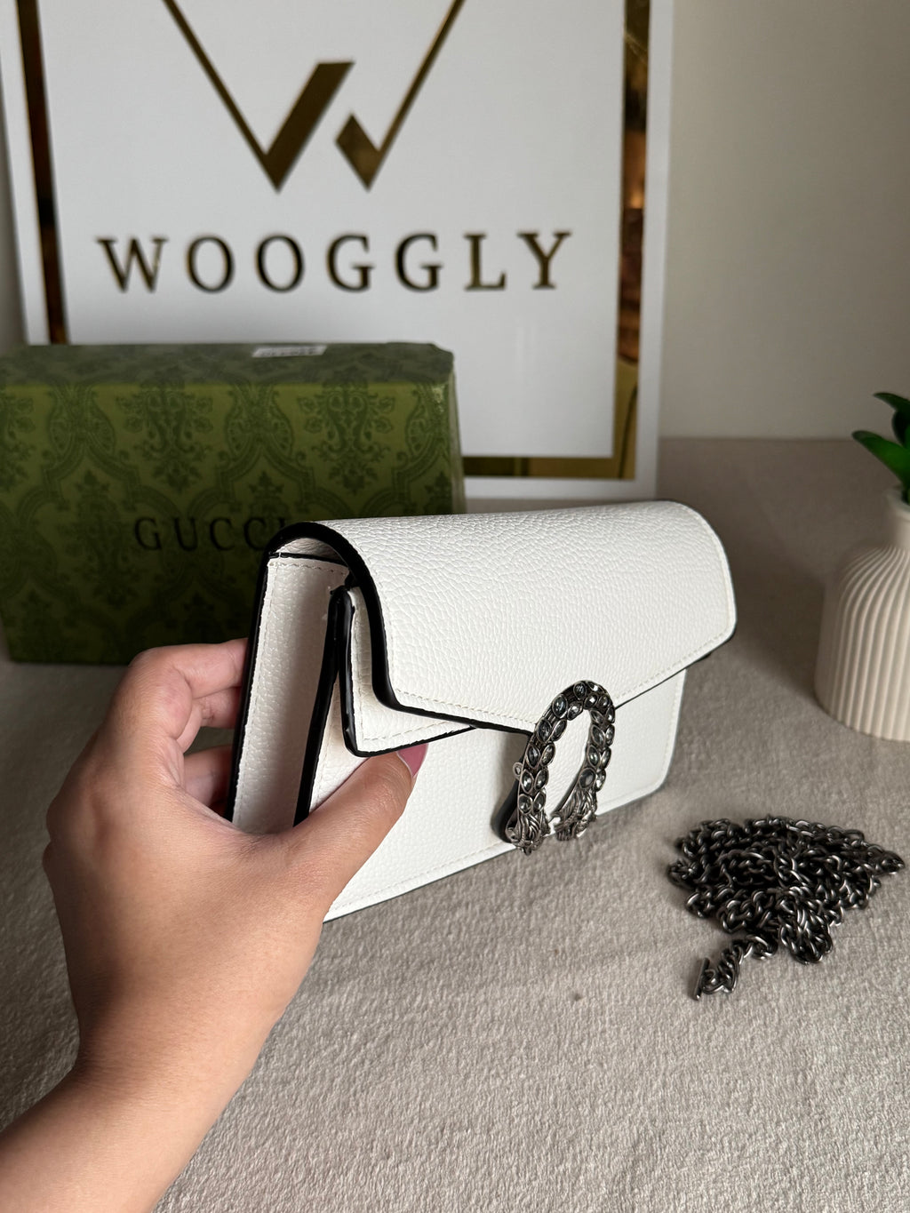 Viral Mini Gucci Bag White - Box Packing