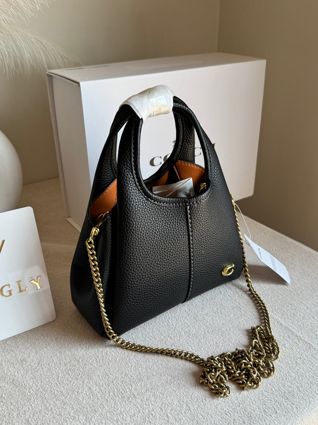 EXTREMELY PREMIUM MINI COACH Lana (BLACK) - BOX PACKING