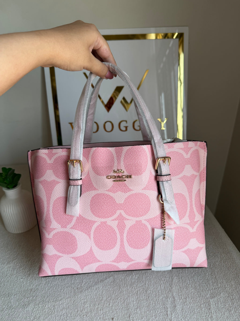 COACH Mini Mollie Tote Pink - BOX PACKING