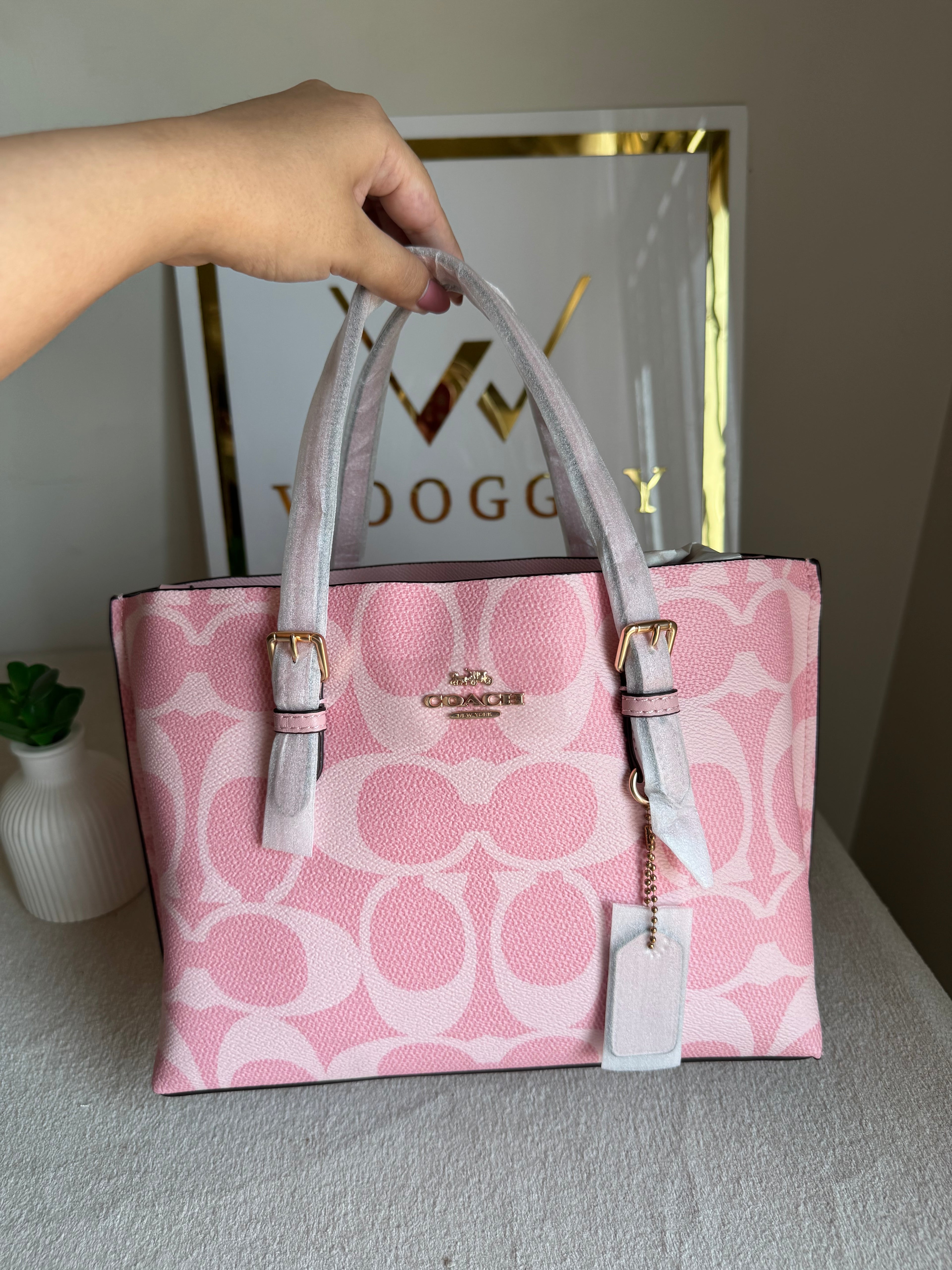 COACH Mini Mollie Tote Pink - BOX PACKING
