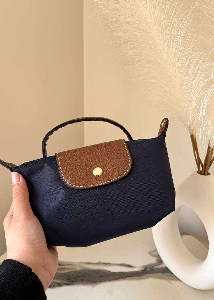 Longchamp Crossbody Bag with Strap - Small Blue (NO LOGO)