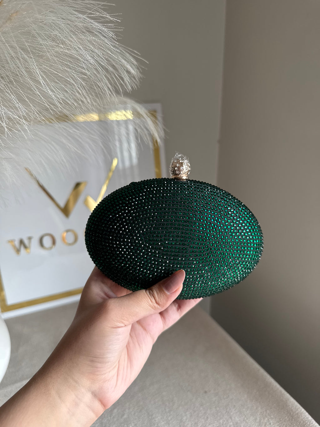 Lyla Clutch - Emerald Green