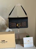 COACH TABBY 26 Black & Dark Brown Decent Quality - BOX PACKING
