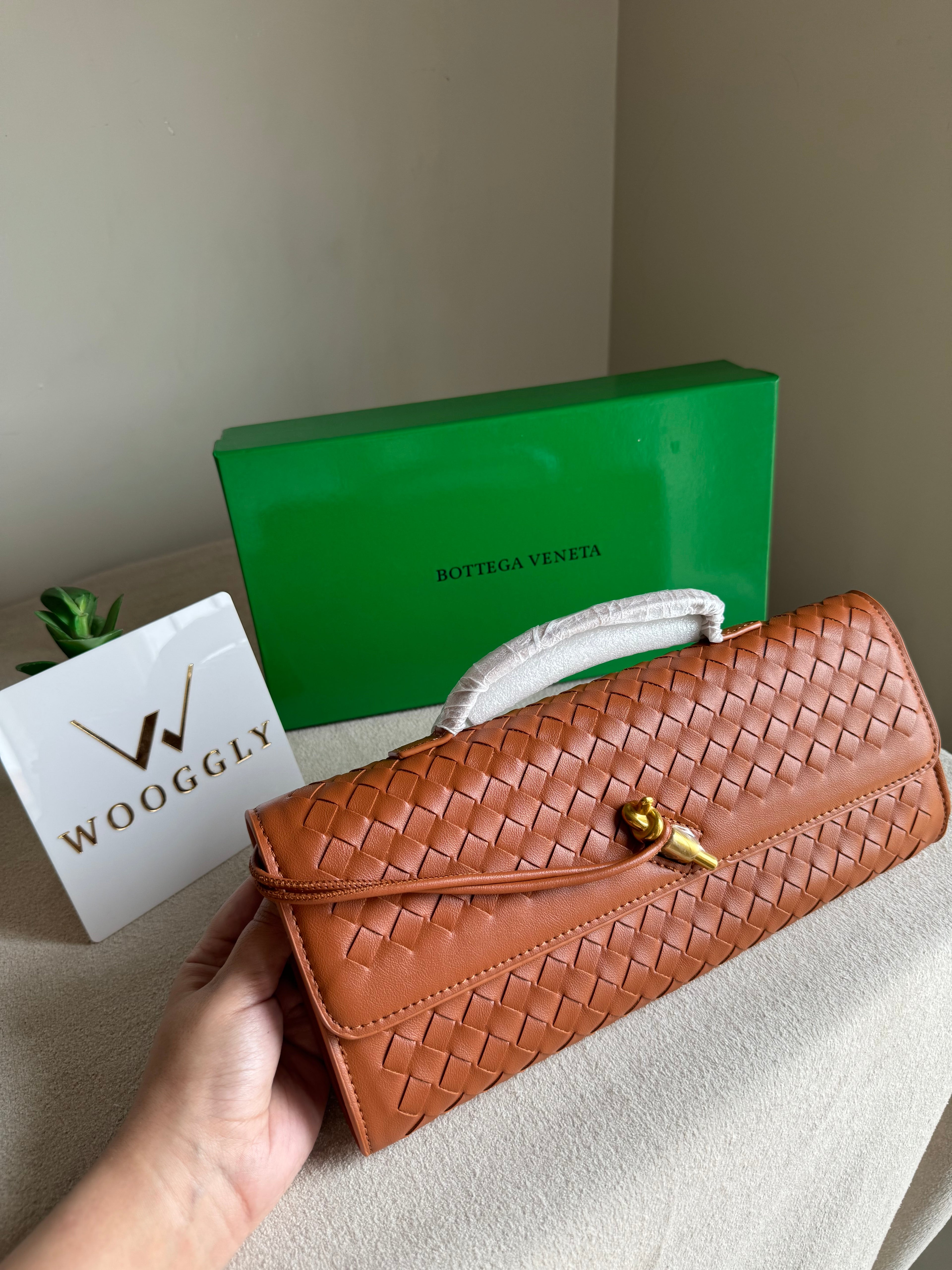Premium Bottega Veneta Viral Bag with BOX Packing - Brown