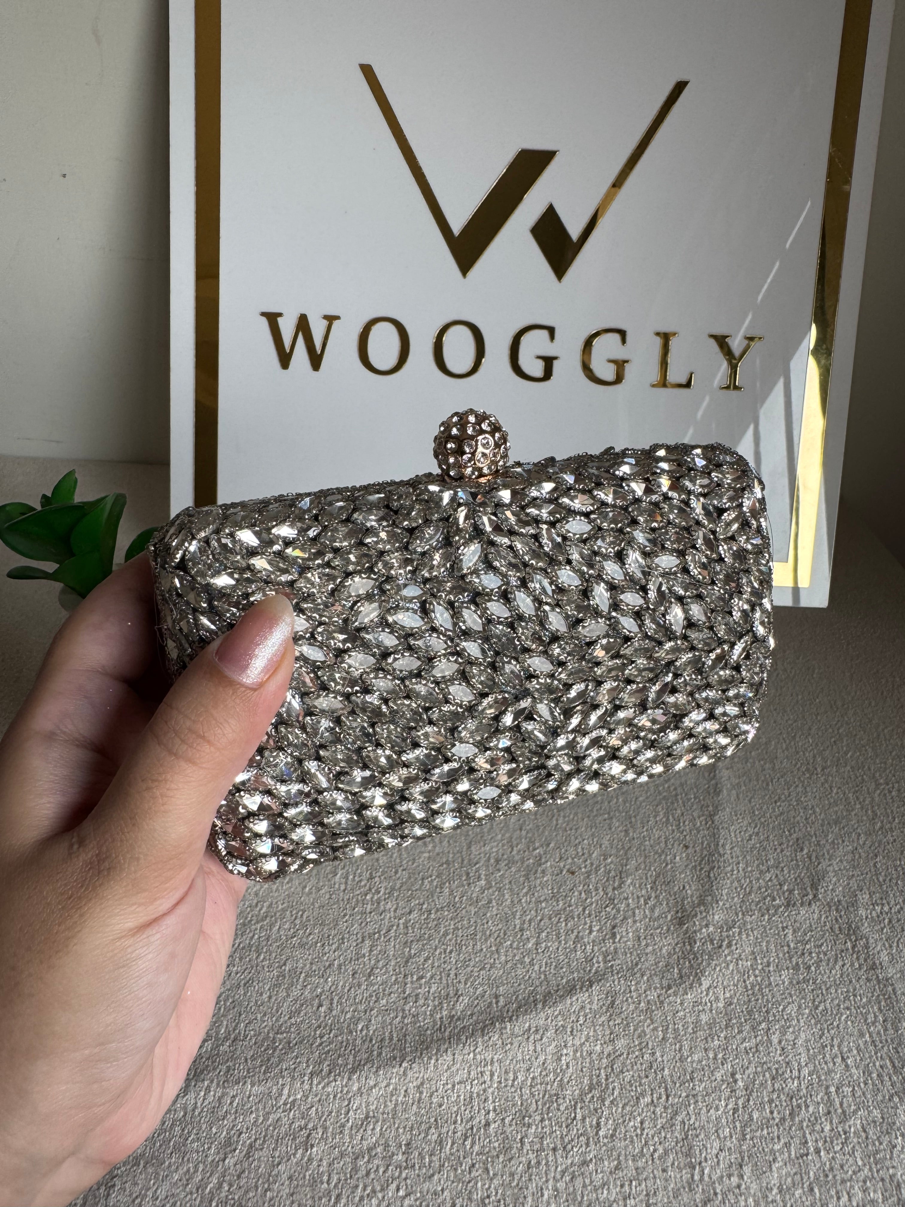 Alyzeh Clutch (Silver)