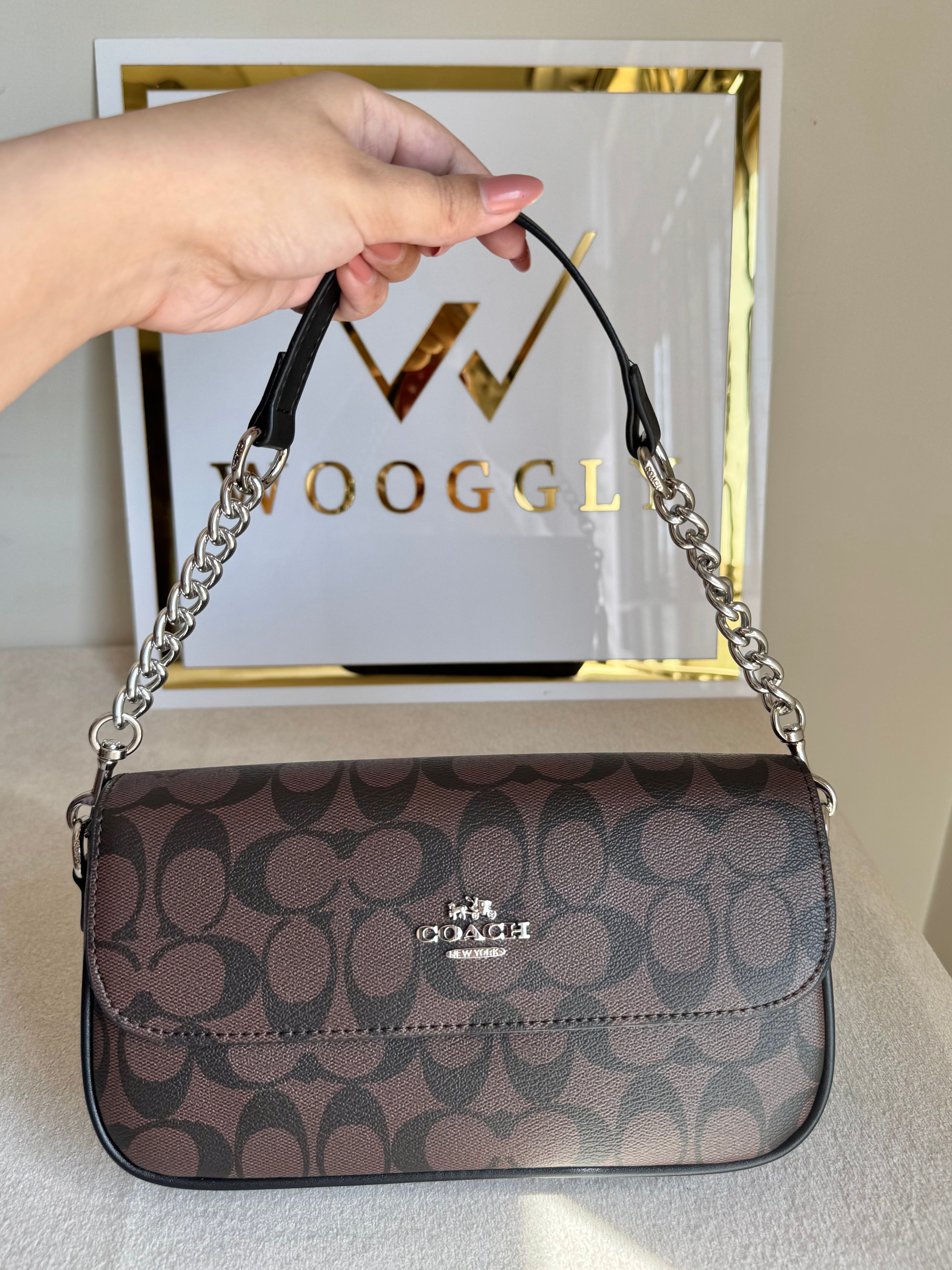 Coach Sling Bag - Signature Brown (BOX PACKING)