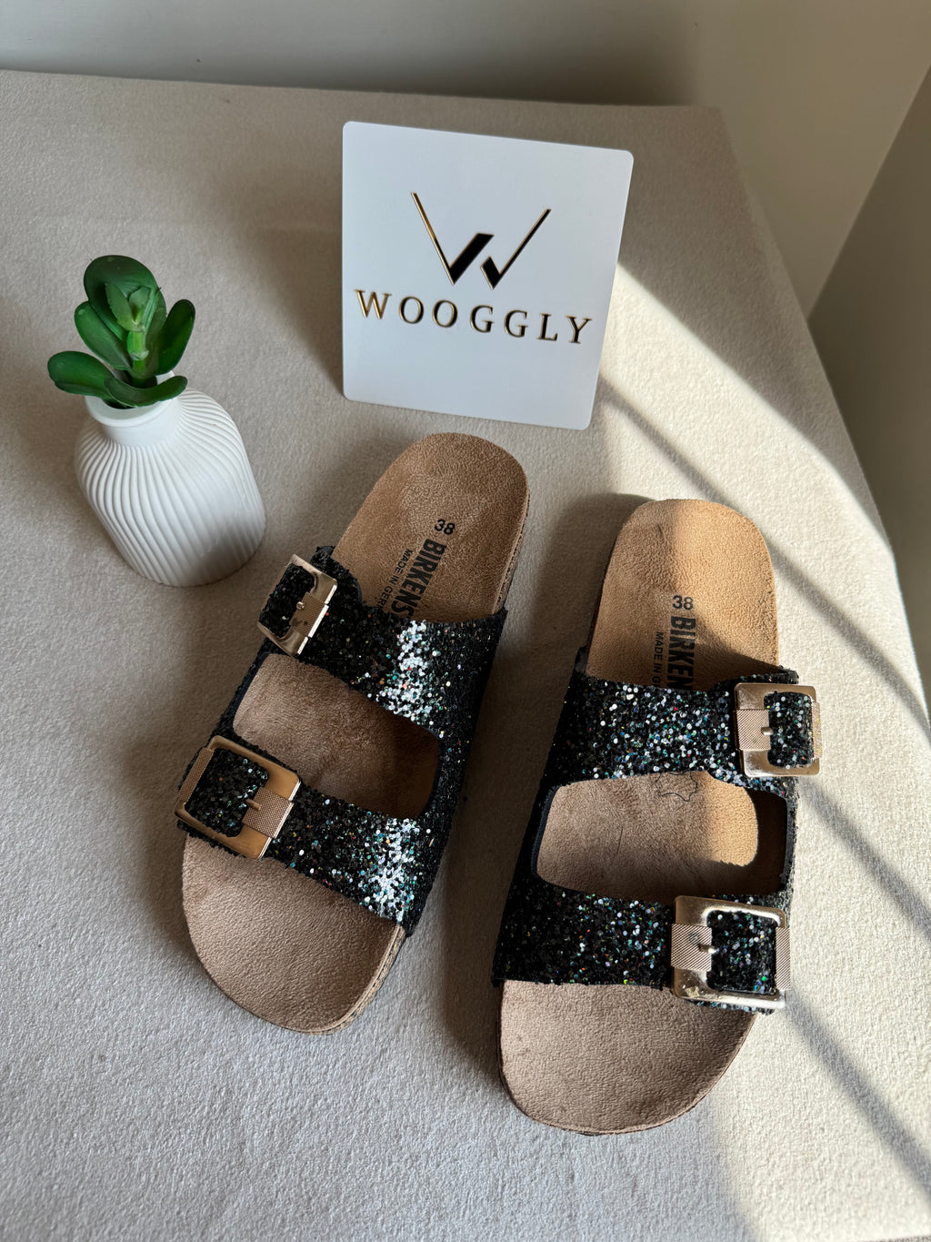 Viral Birkenstock Comfy Sandals - Glam Black