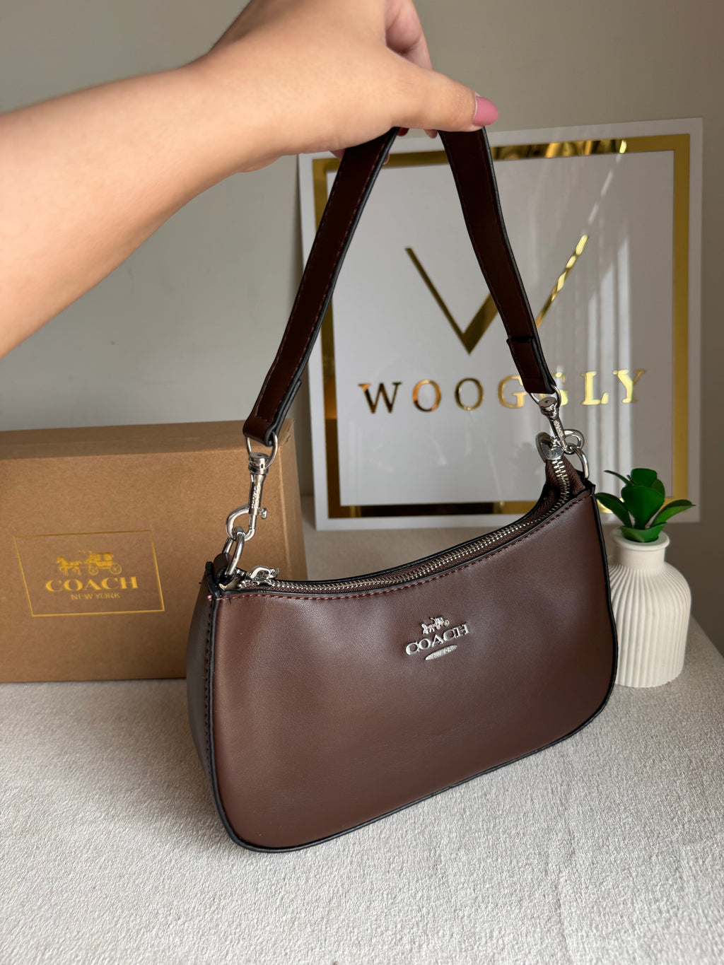COACH TERI PREMIUM (Chocolate Brown) - BOX PACKING