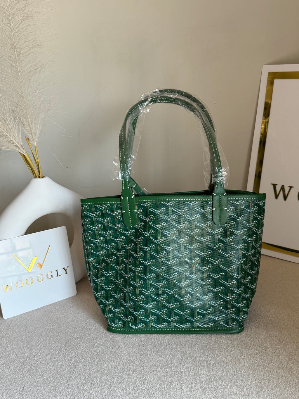 Go Yard Tote Bag - Small Green with Magnetic Box
