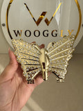 Glam Butterfly Clutch with Chain - Mini Gold