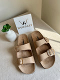 Viral Birkenstock Comfy Sandals - Suede Beige