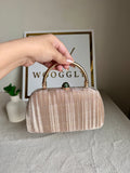 Satin Glow Clutch (Rose Gold)