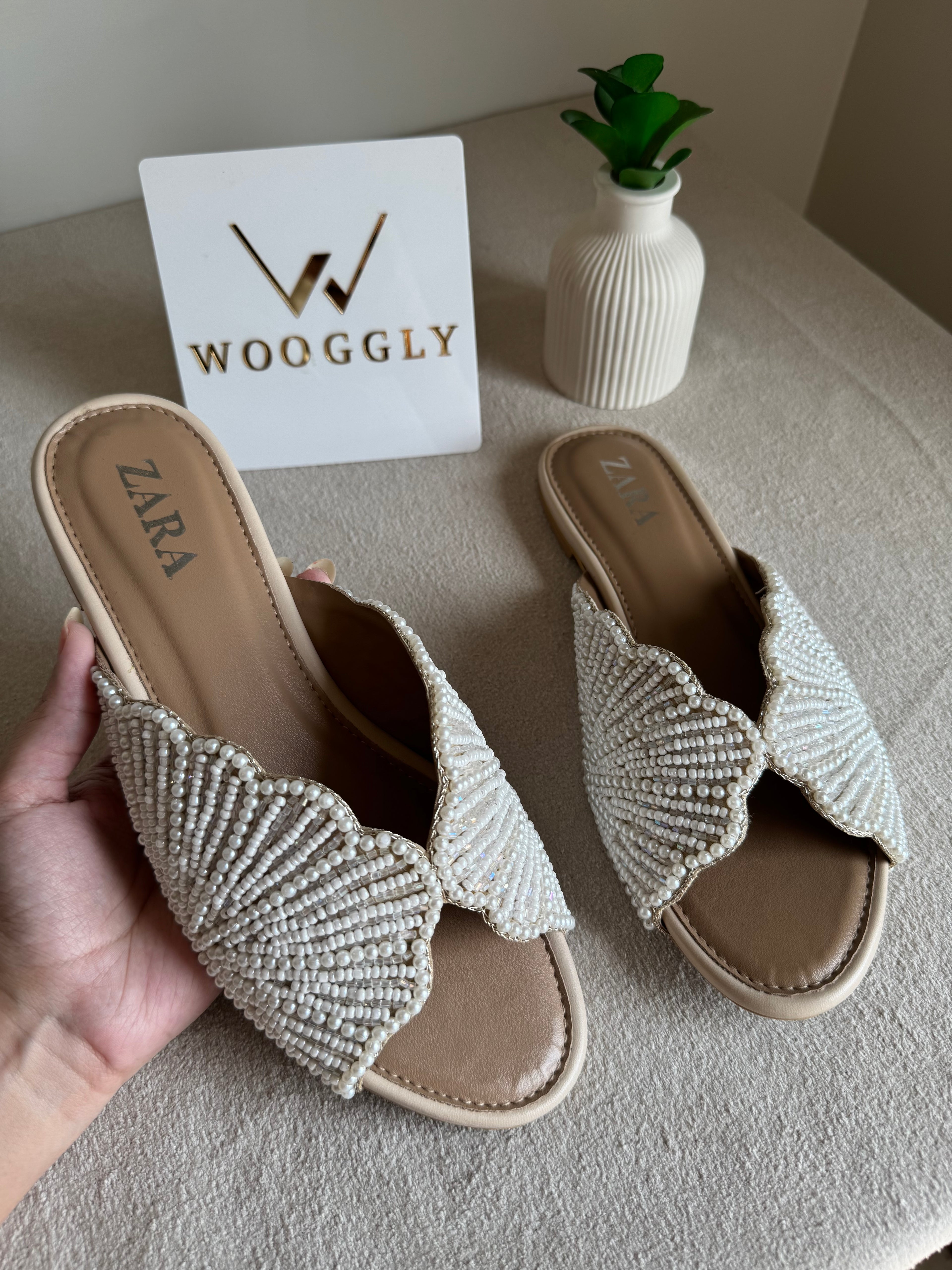 Viral Zara Slides - Cream
