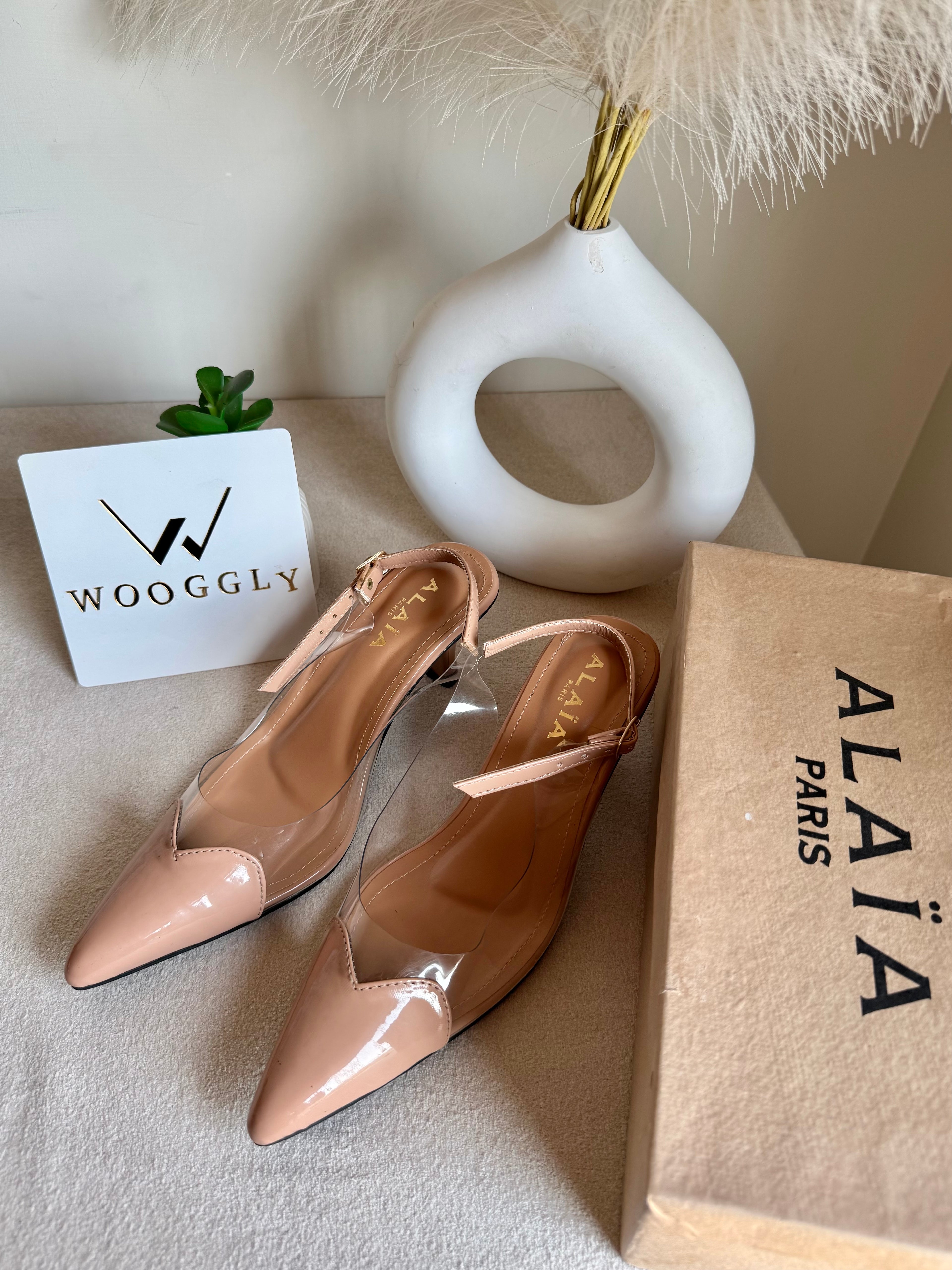 Alaia Paris Heels - Nude
