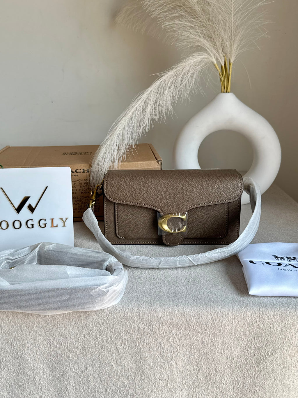 Coach TABBY Premium 20 (MINI) KHAAKI - BOX PACKING