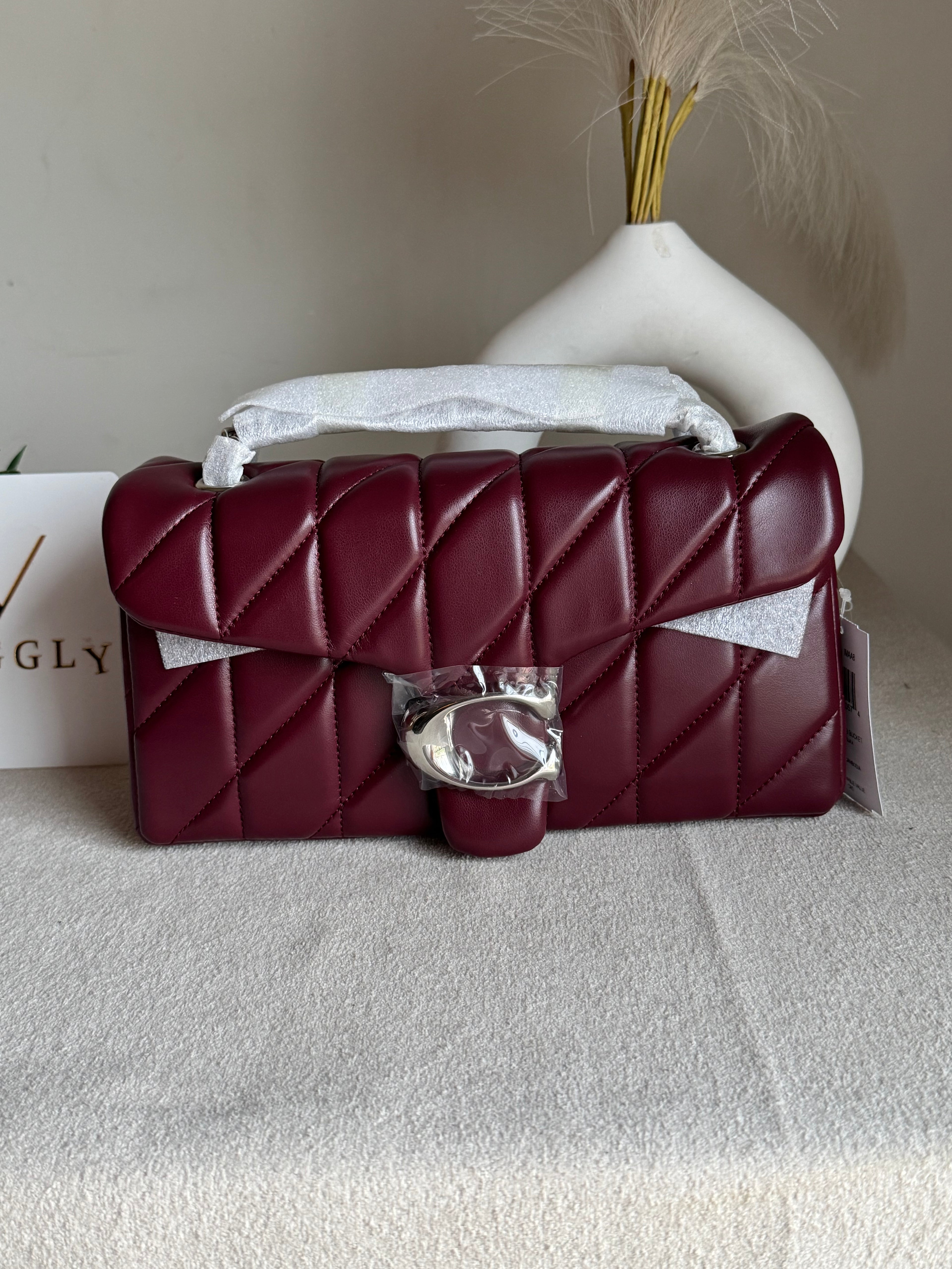 Quilted Tabby 26 EXTREMELY PREMIUM (Burgandy) - BOX PACKING