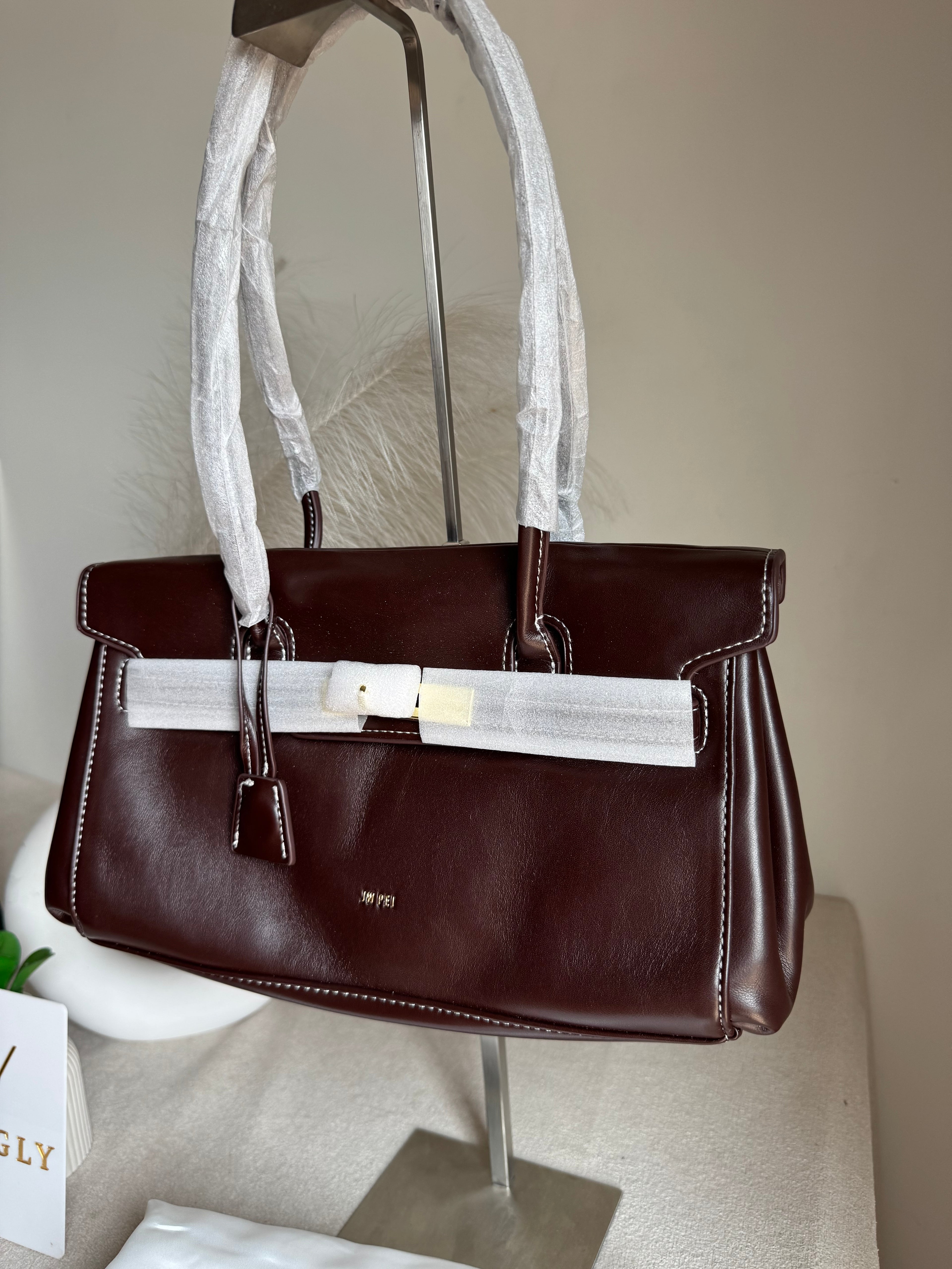 JW PEI High Quality Yara Shoulder Bag - Dark Brown