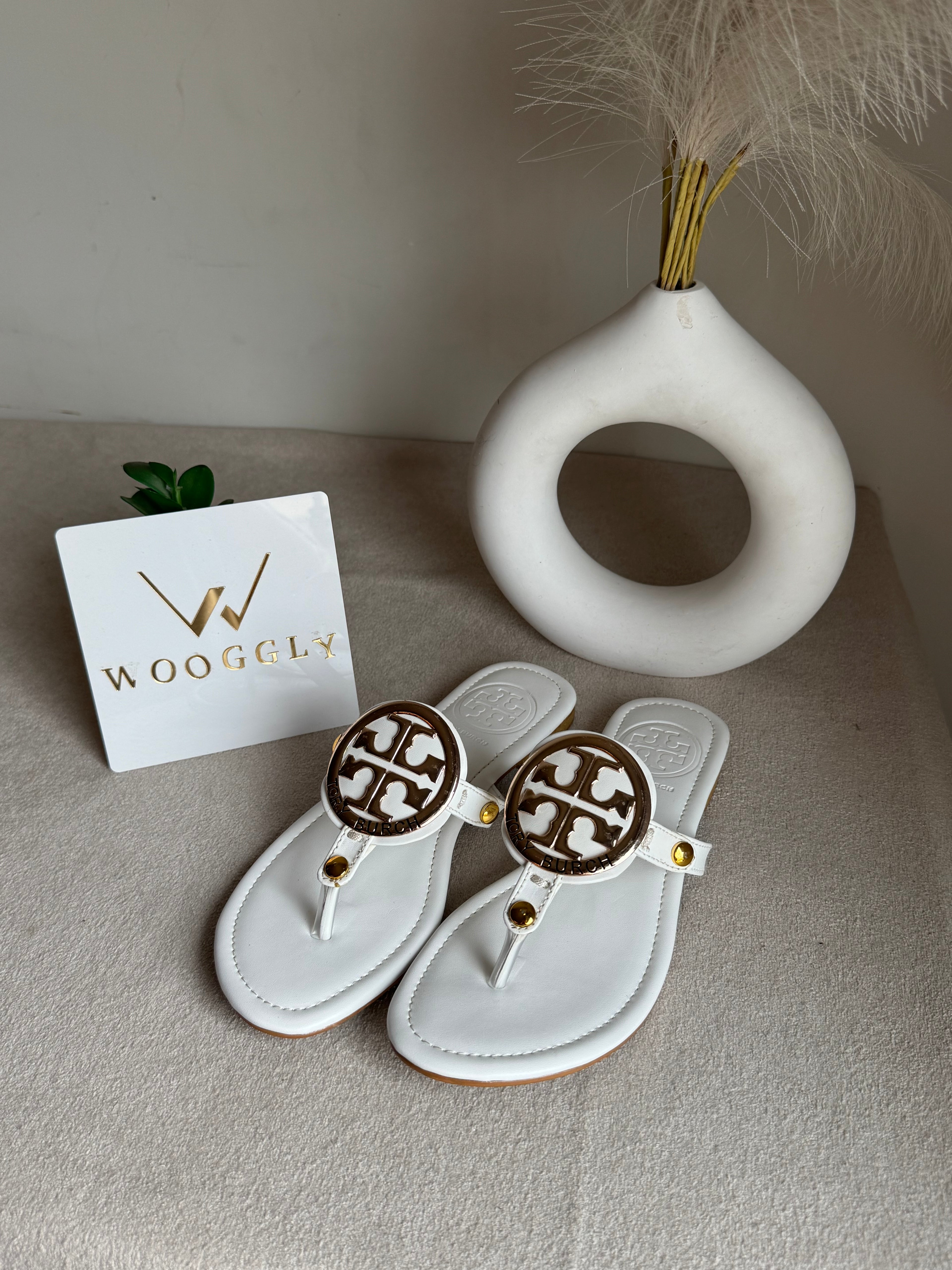 Viral Tory Burch Slides White