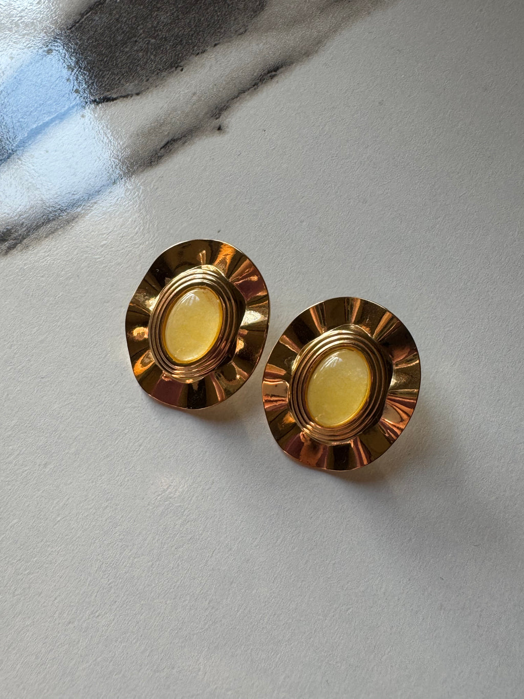 Yellow Dusk Studs