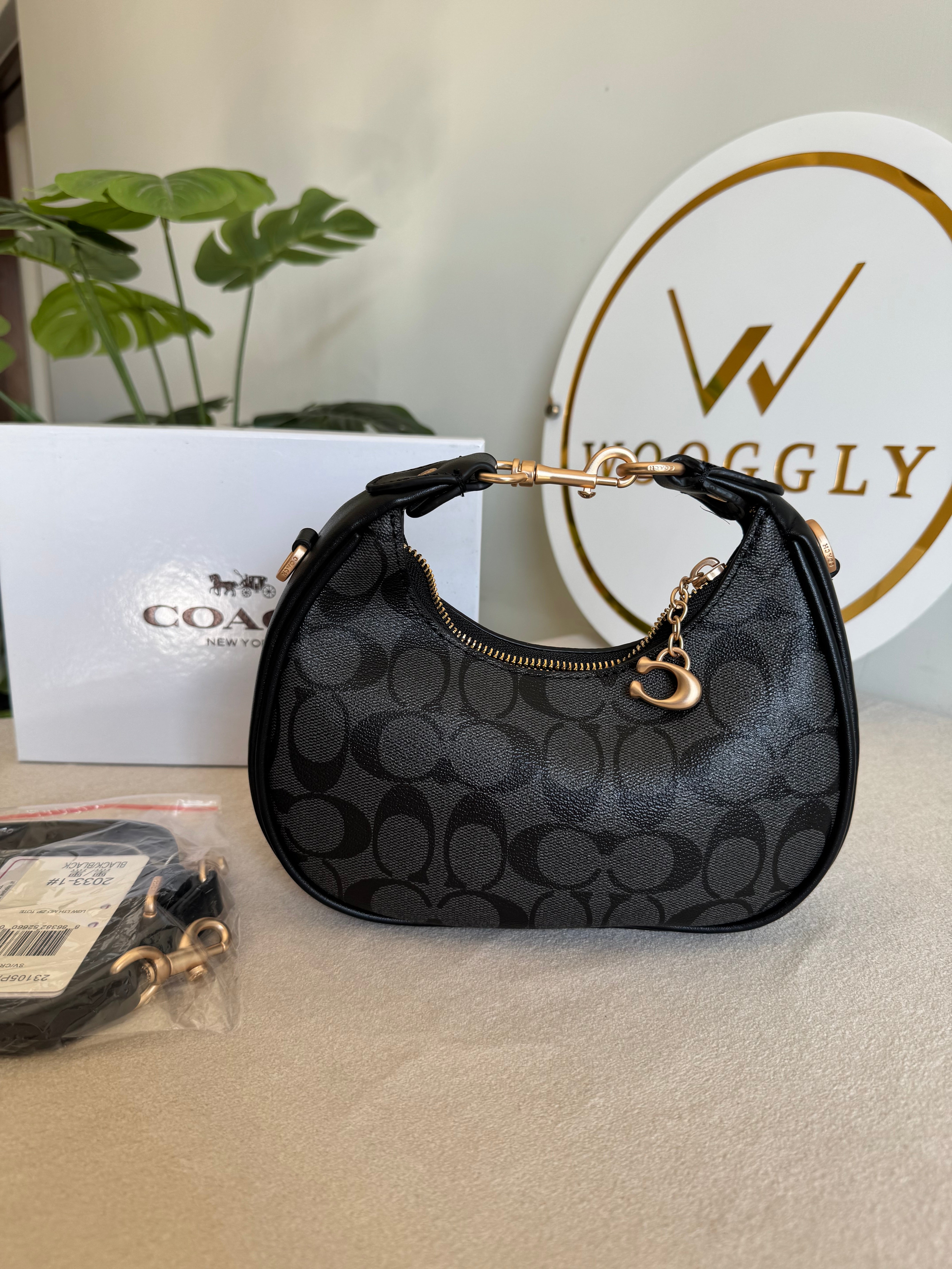 COACH Jonie Bag PREMIUM  (Signature Black) - BOX PACKING