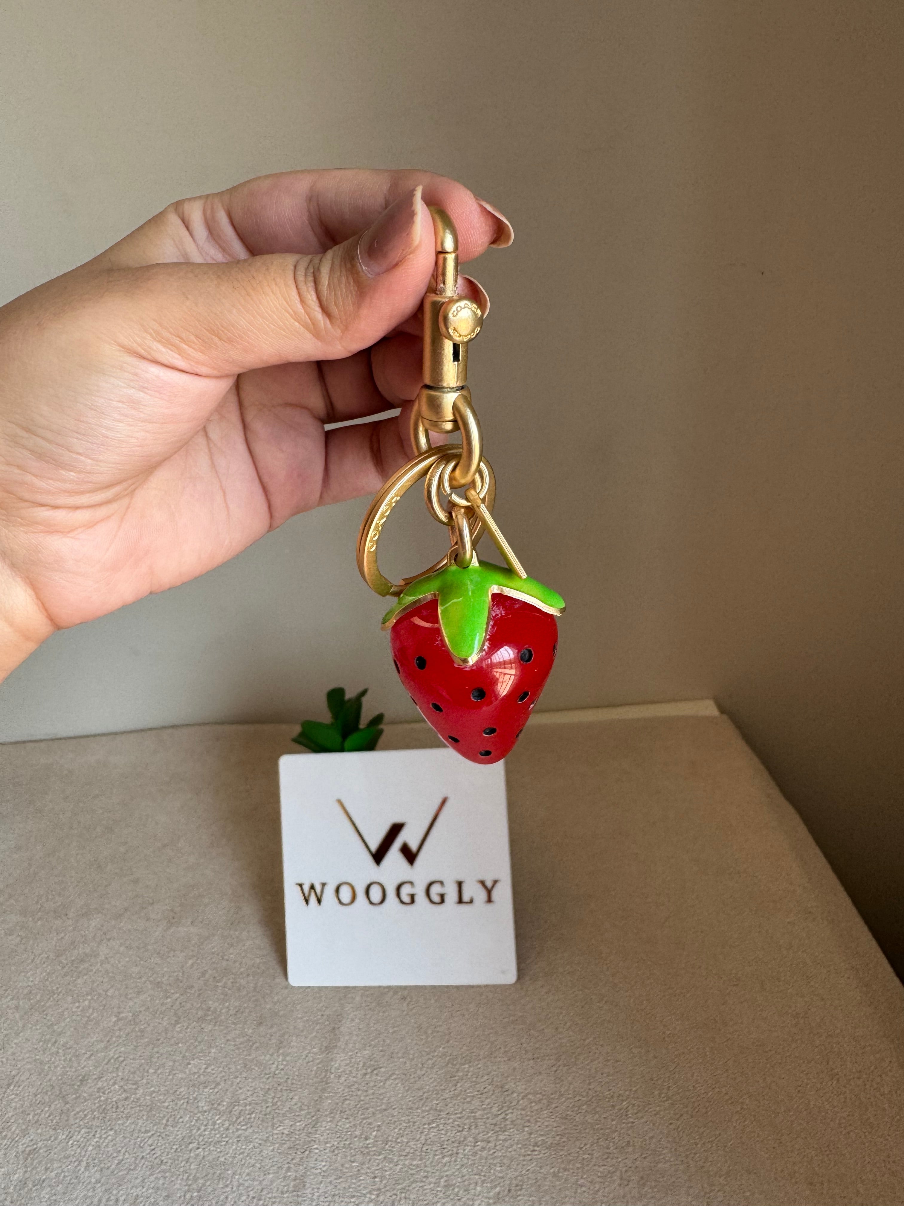 Premium Coach Strawberry Bag Charm