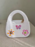 Cute Kids Barbie Bag with Chain - White