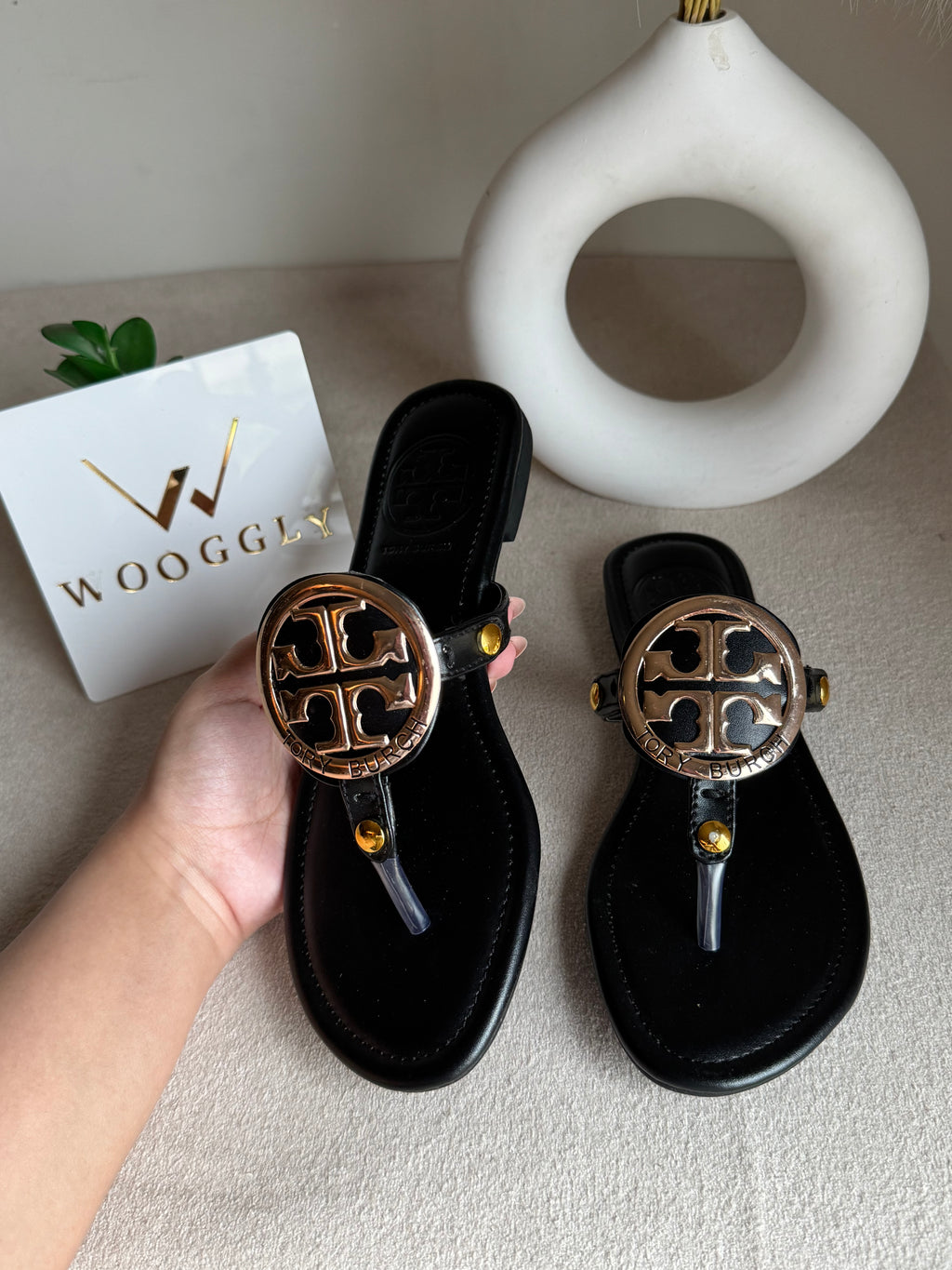 Viral Tory Burch Slides Black