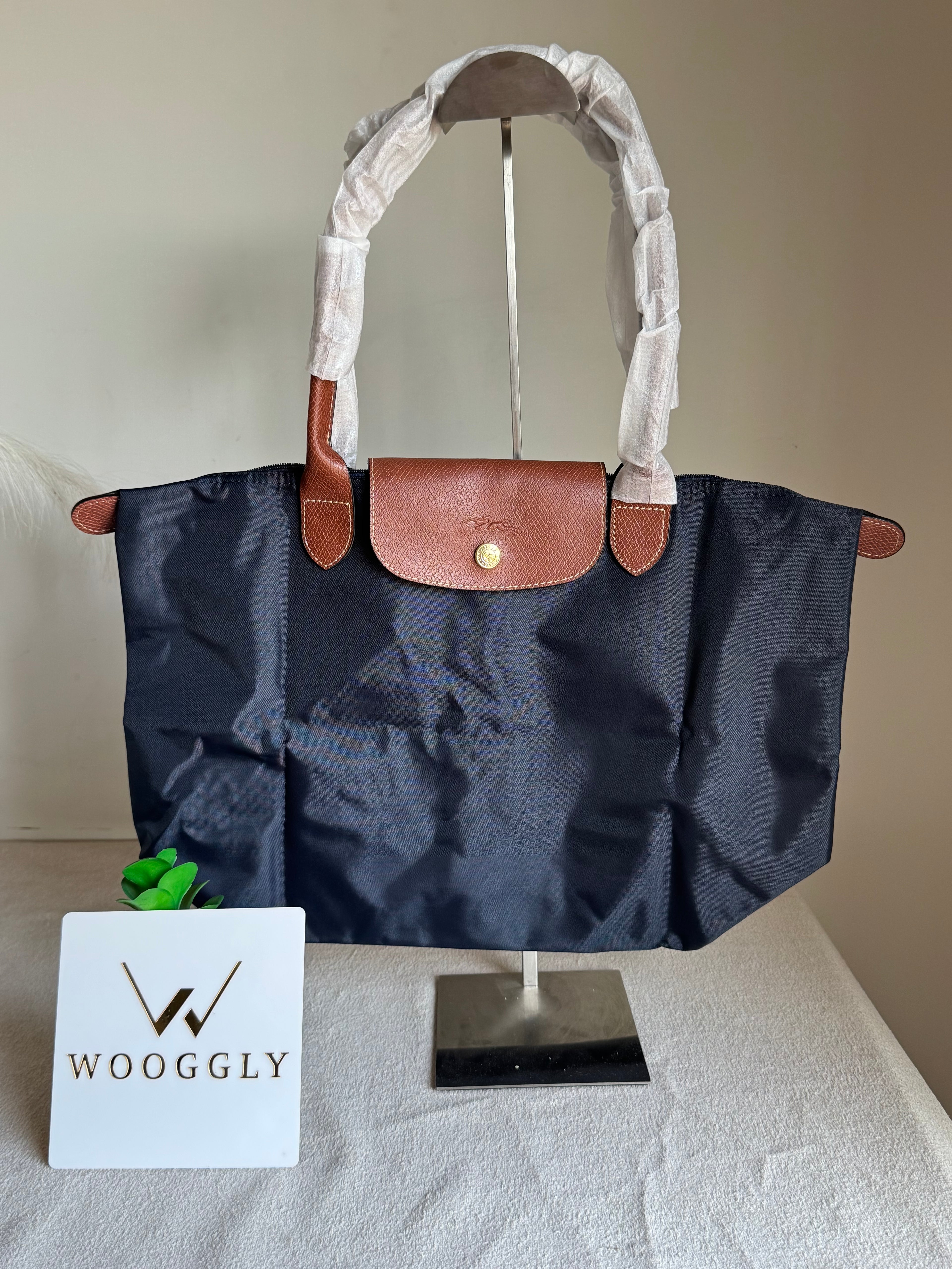 Longchamp Tote LARGE - Blue (WITH BRAND LOGO)