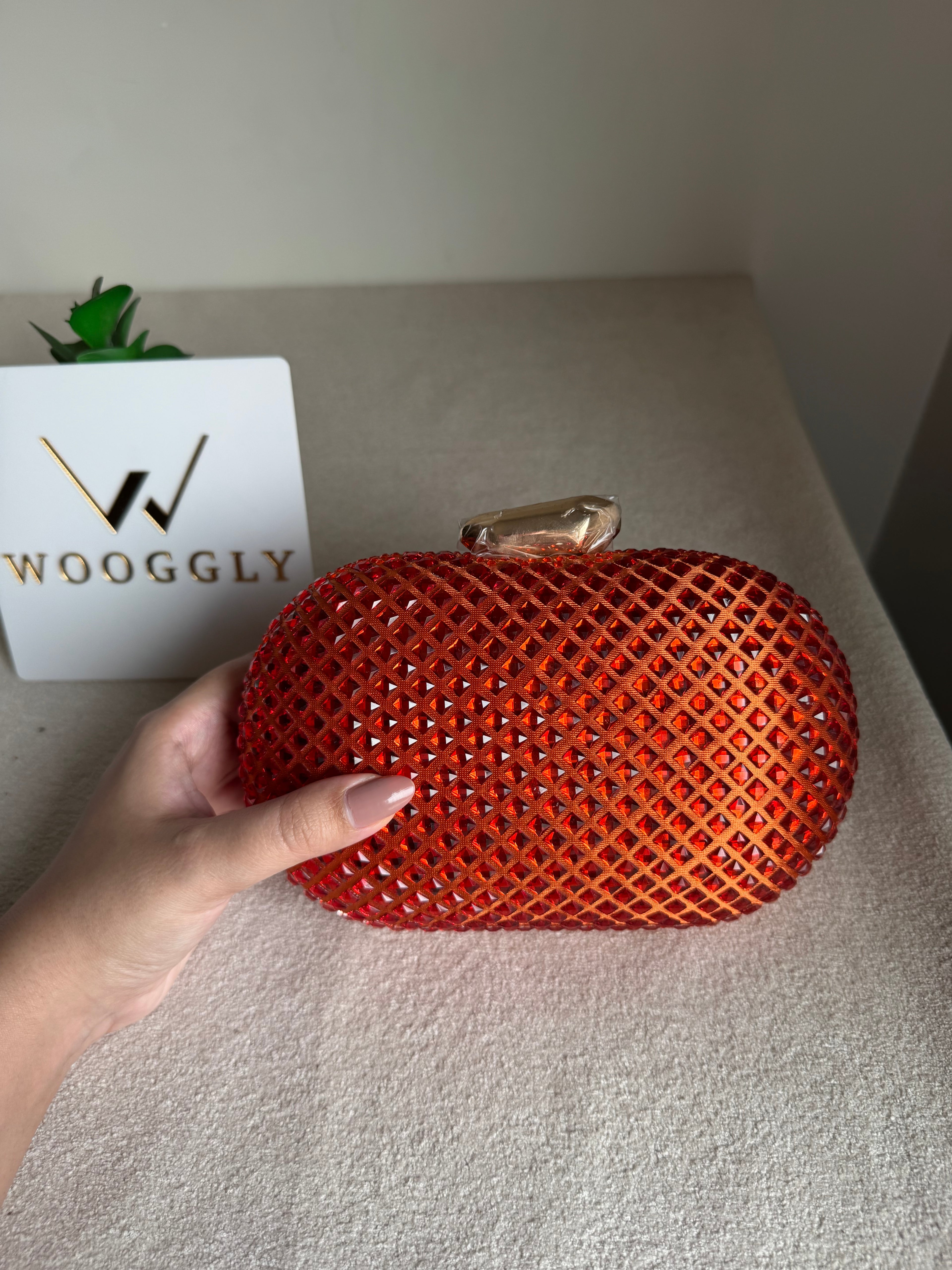 Belle Clutch Orange