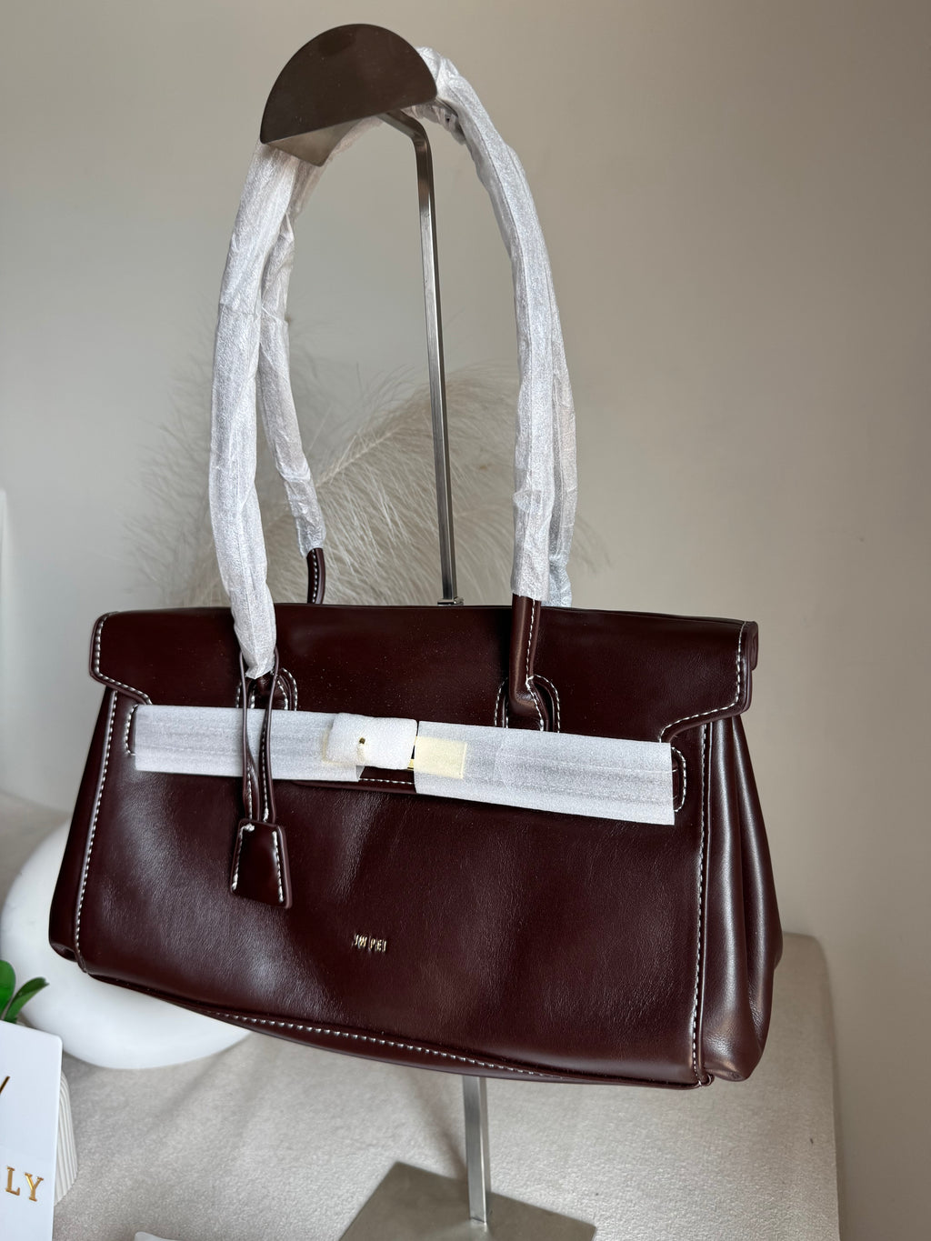 JW PEI High Quality Yara Shoulder Bag - Dark Brown