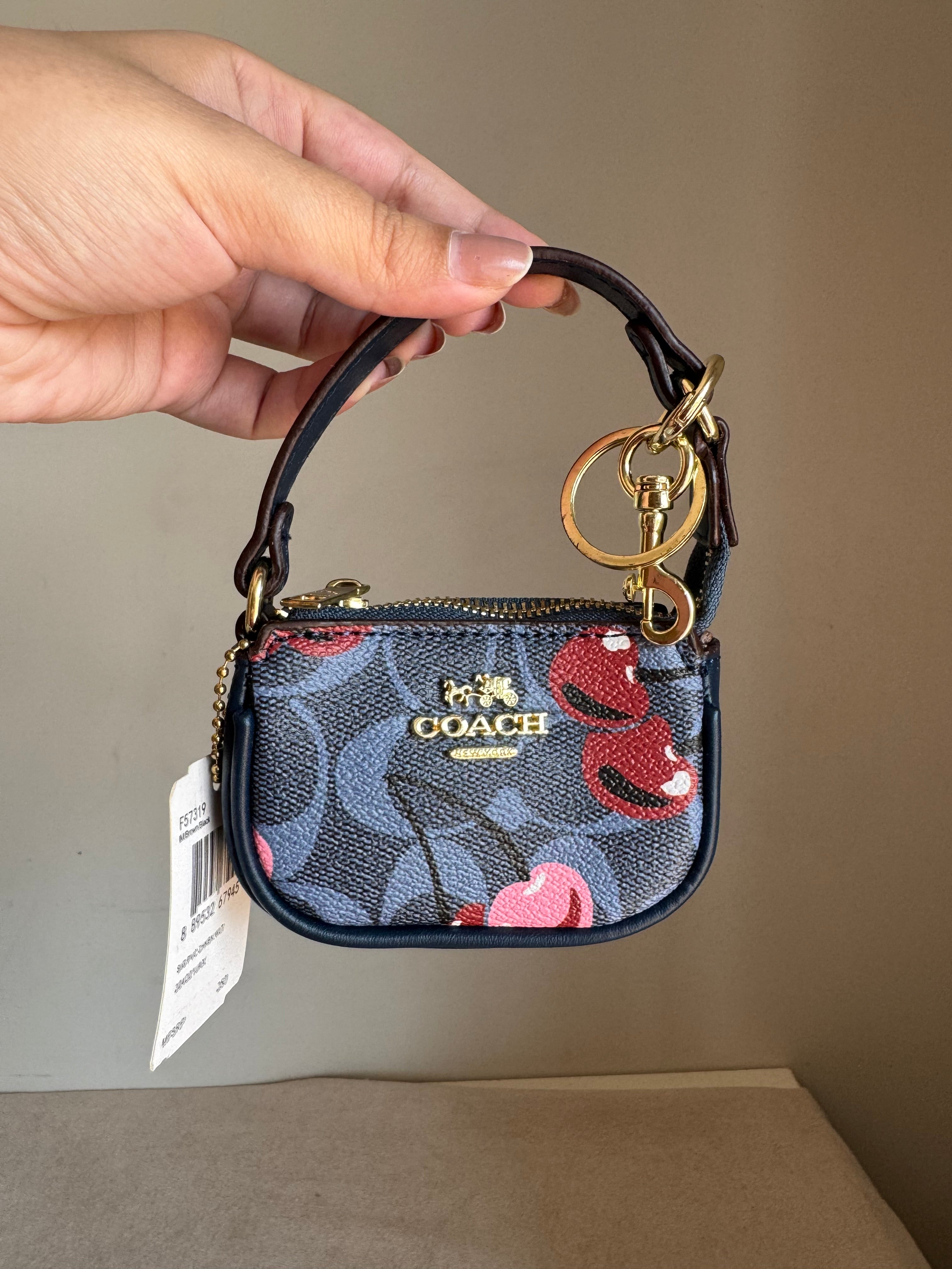 Premium Coach Baby Teri Bag Charm - Blue
