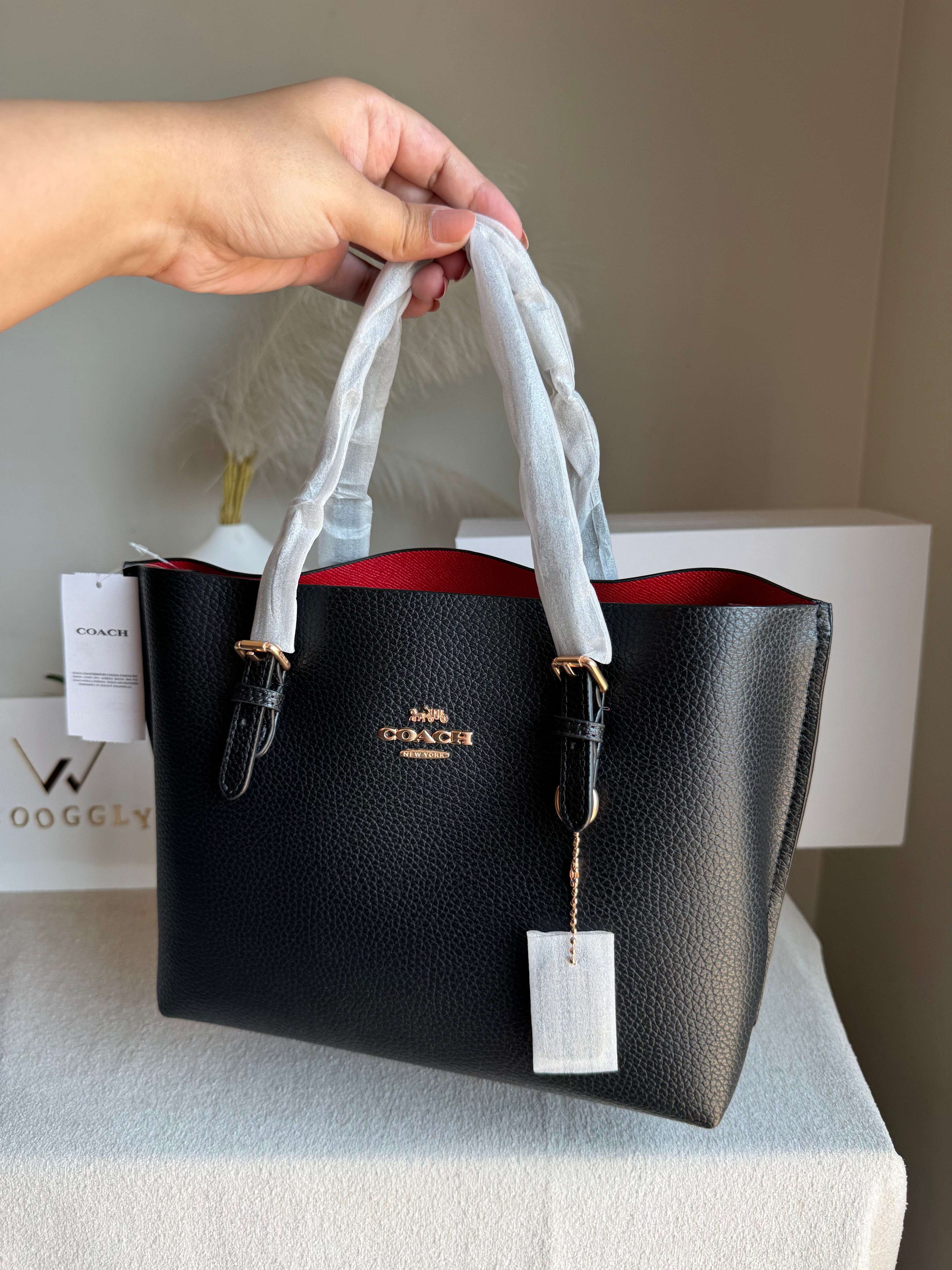 COACH Mini Mollie ToteBlack - BOX PACKING