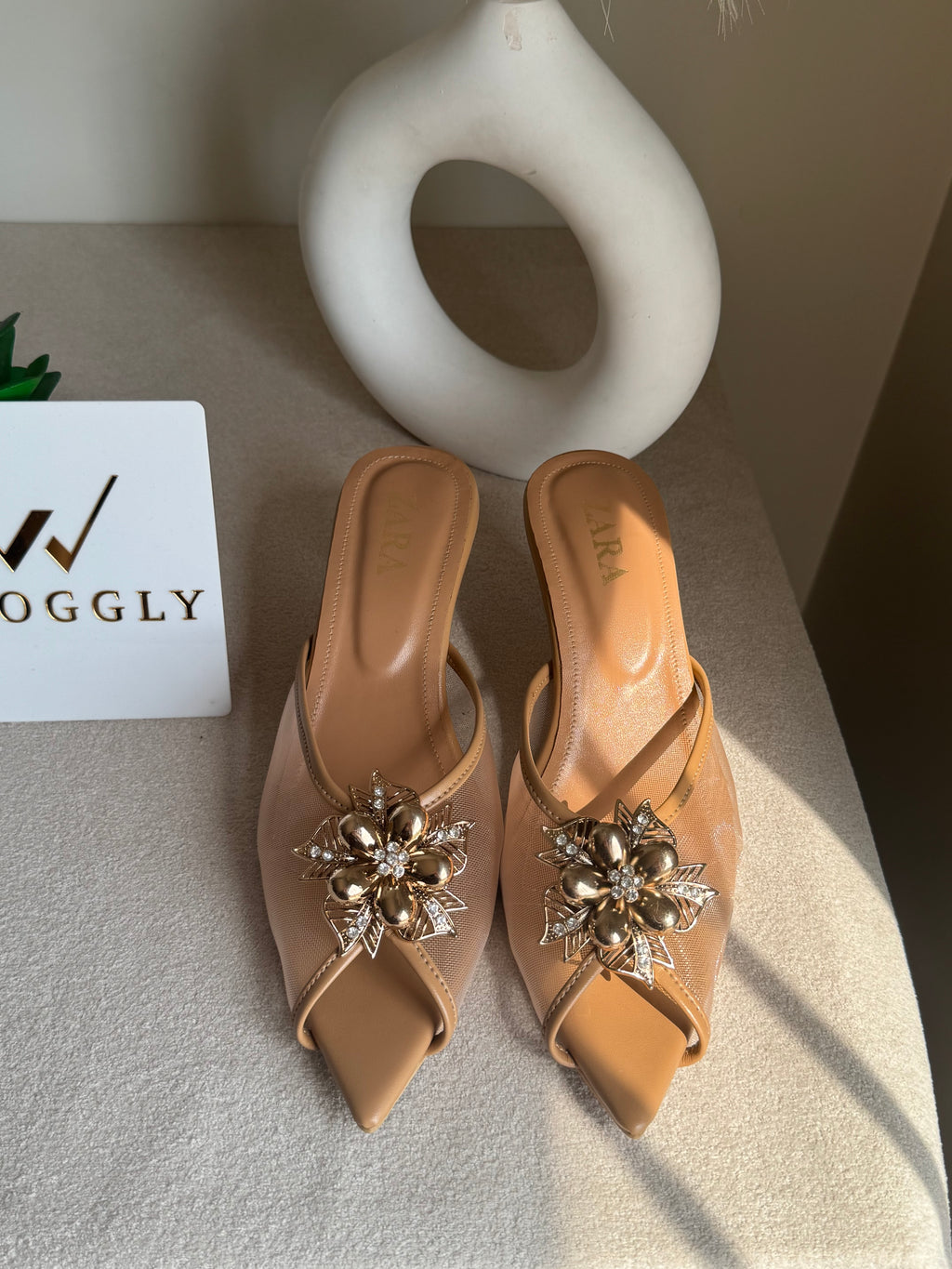 Zara Vogue Heels - Beige