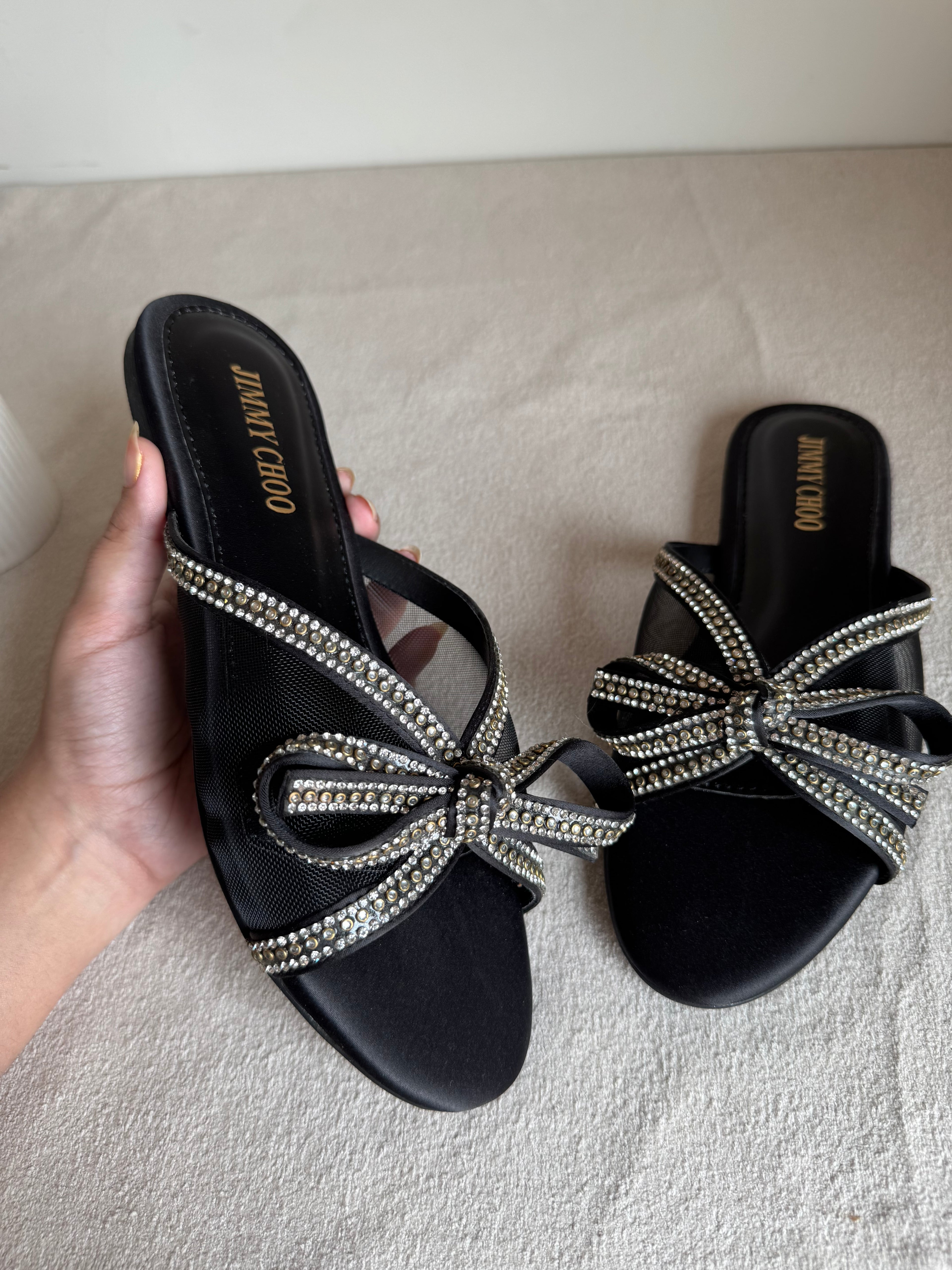 Jimmy Choo Slides - Black