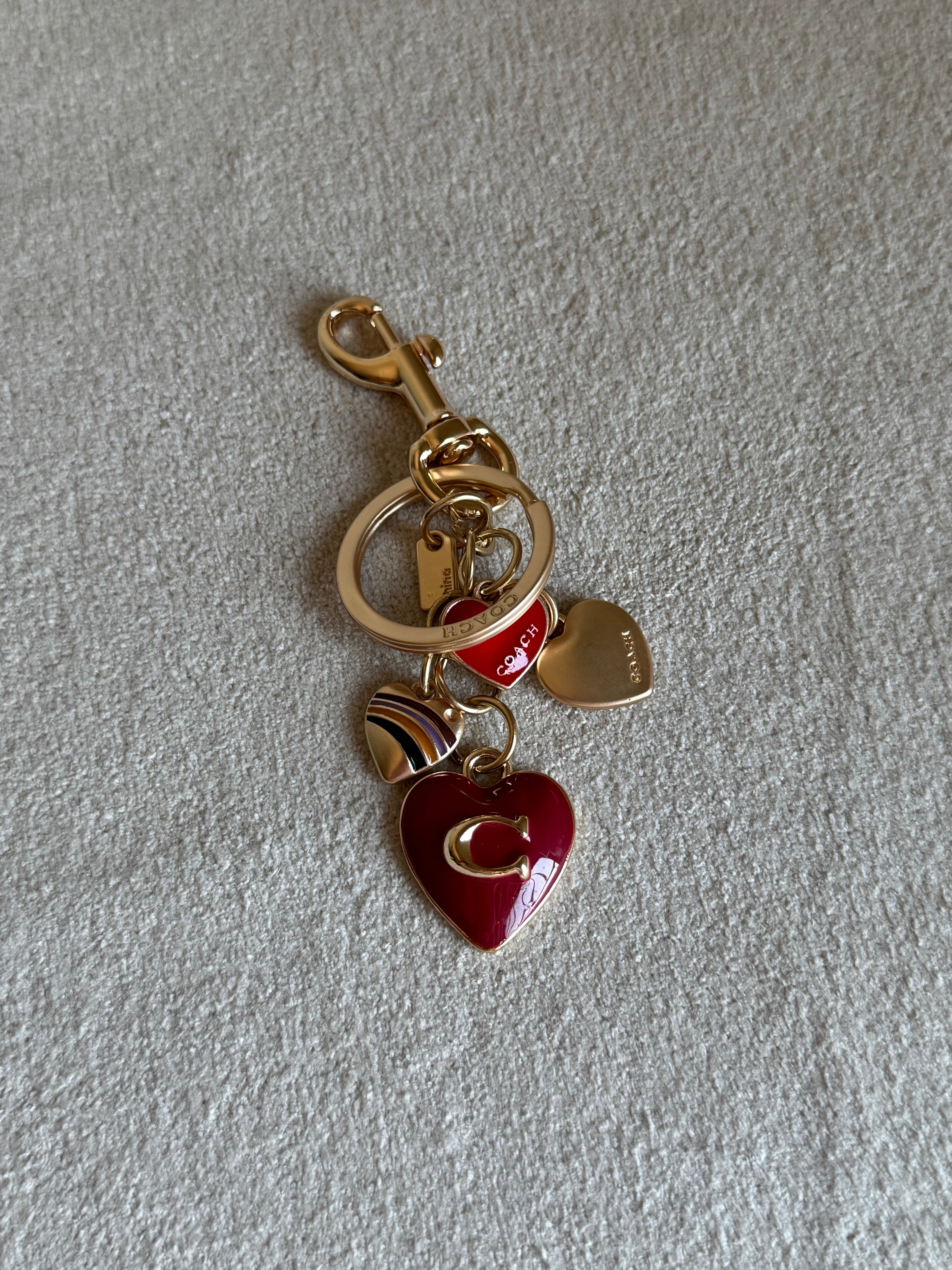 PREMIUM Coach Love Hearts Bag Charm