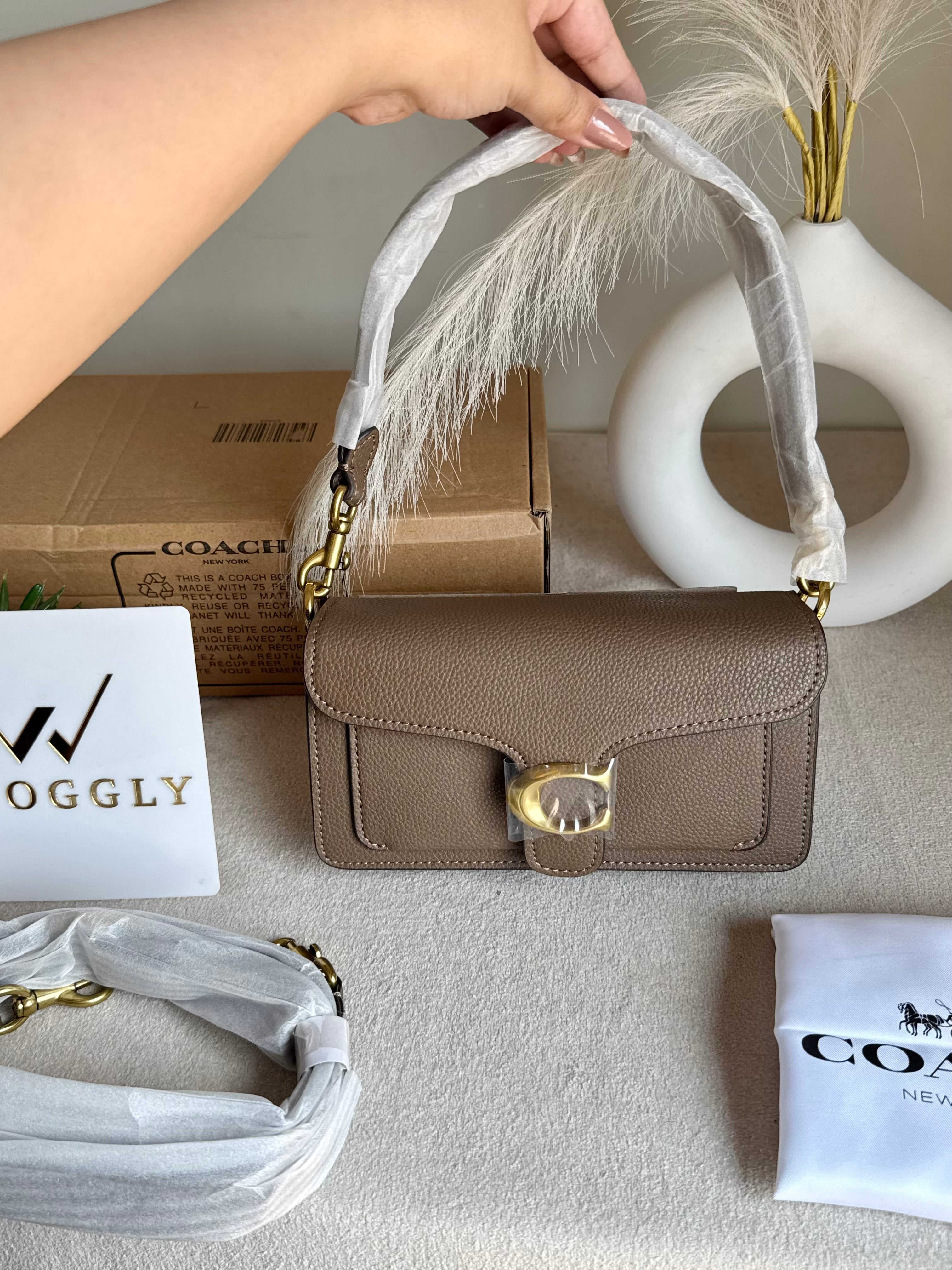 Coach TABBY Premium 20 (MINI) KHAAKI - BOX PACKING