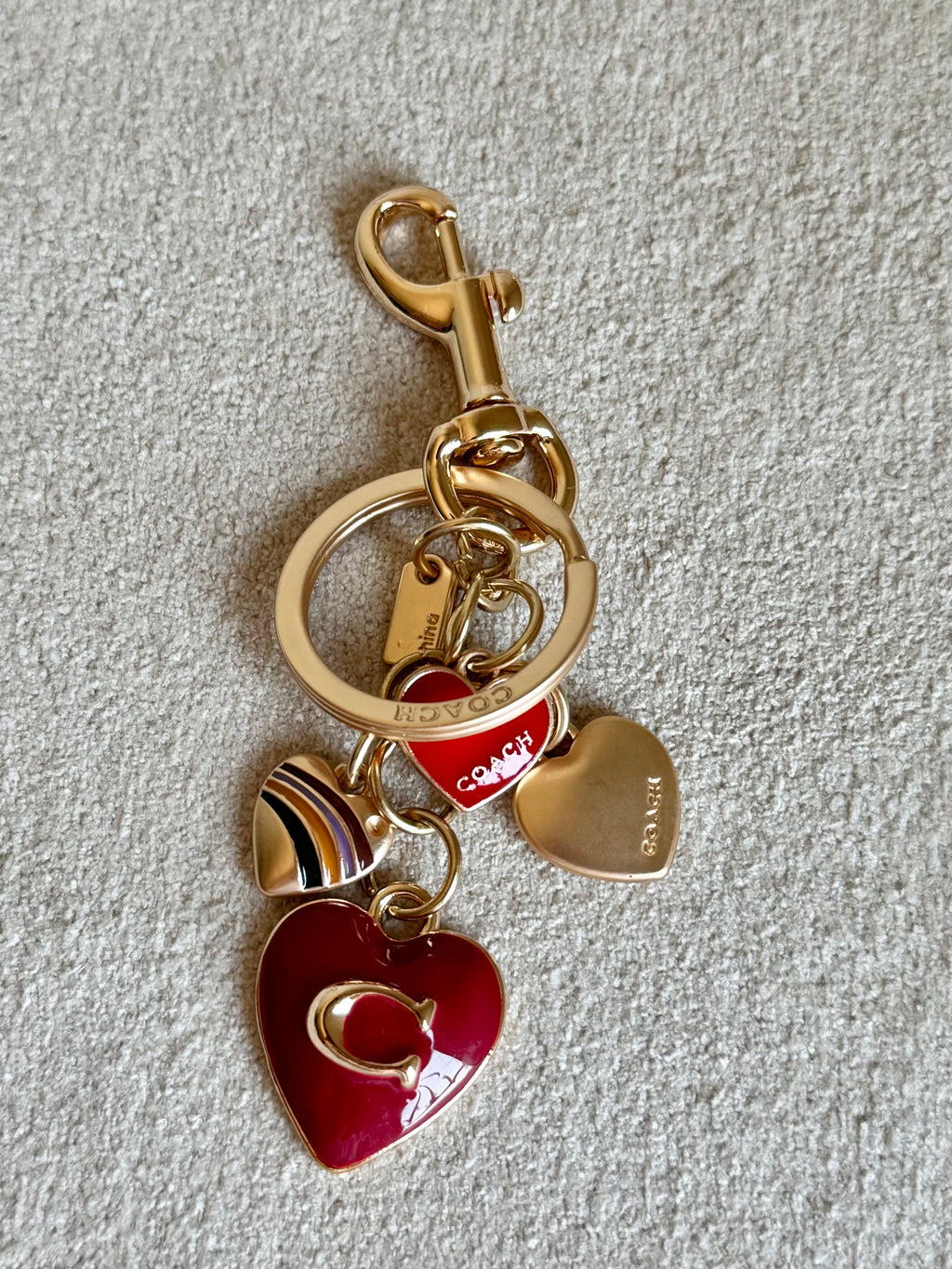 PREMIUM Coach Love Hearts Bag Charm