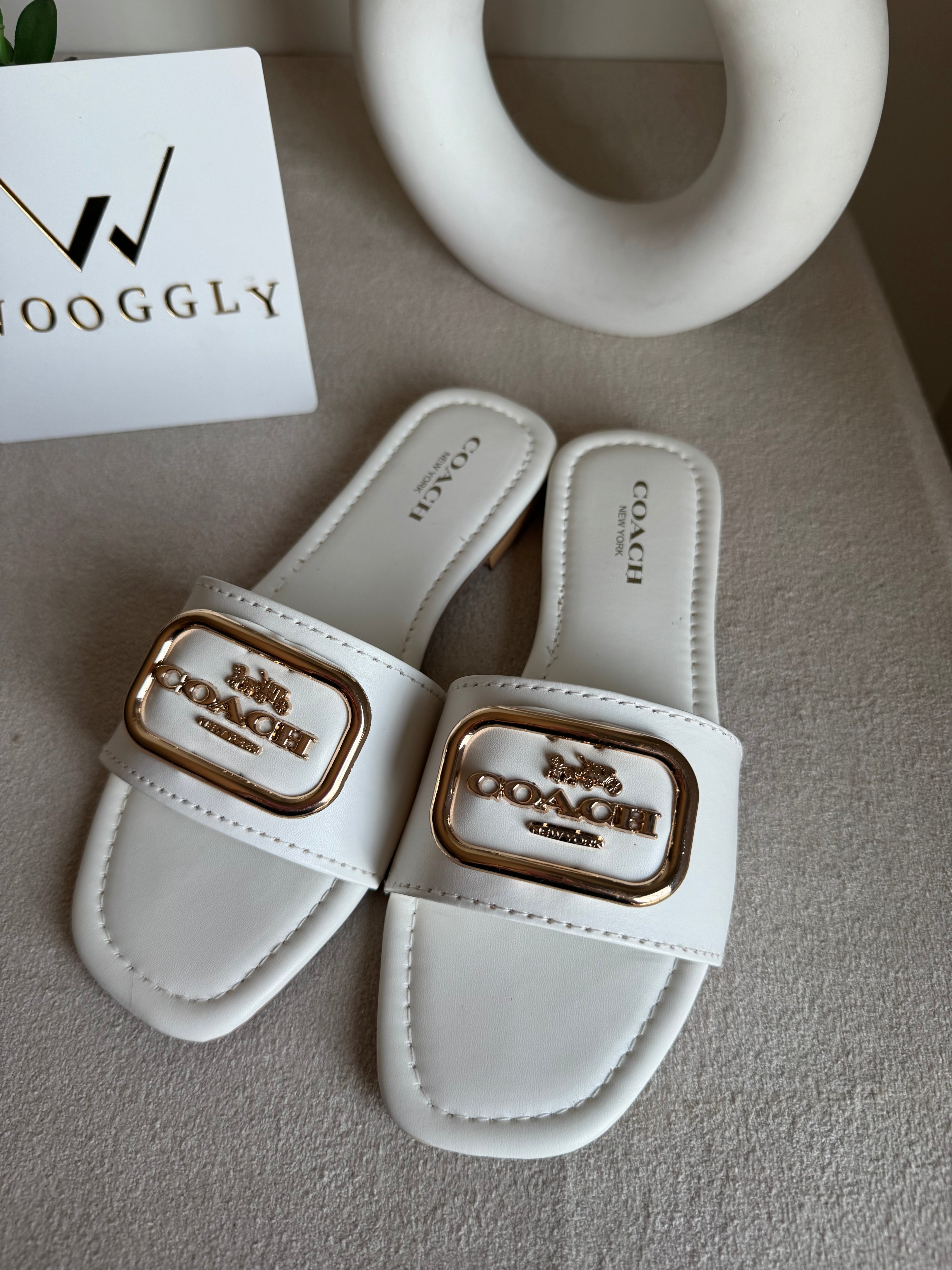 Minimal Coach Slides - White
