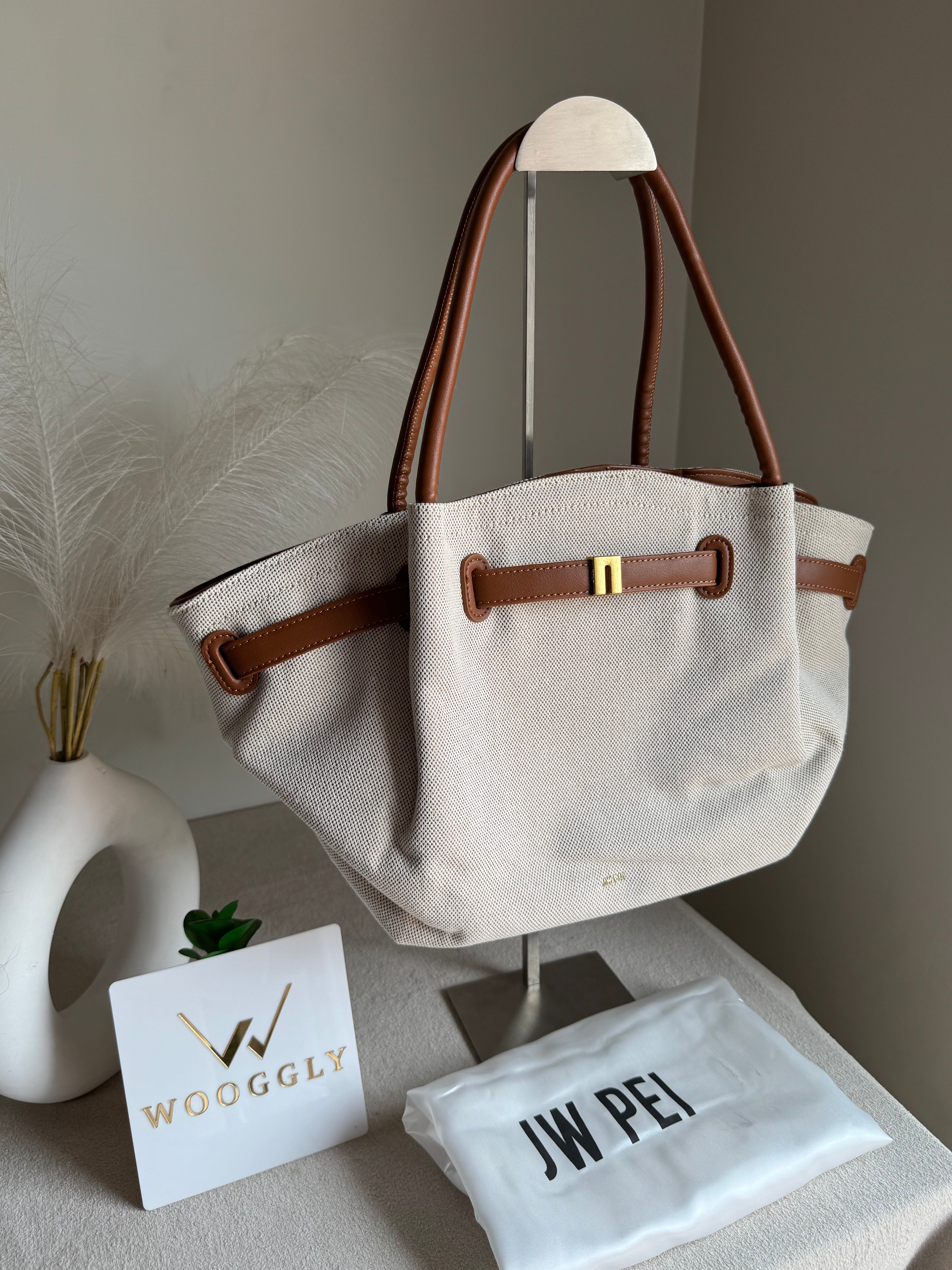 JW PEI Hana Tote Bag - Jute Brown