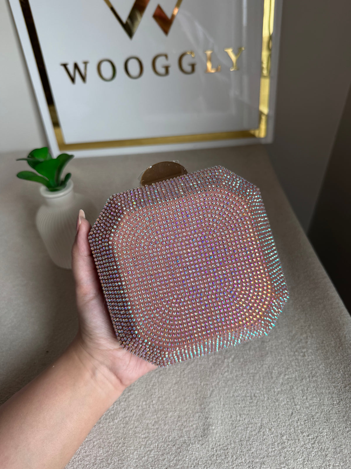 AYLA CLUTCH Pretty Pink