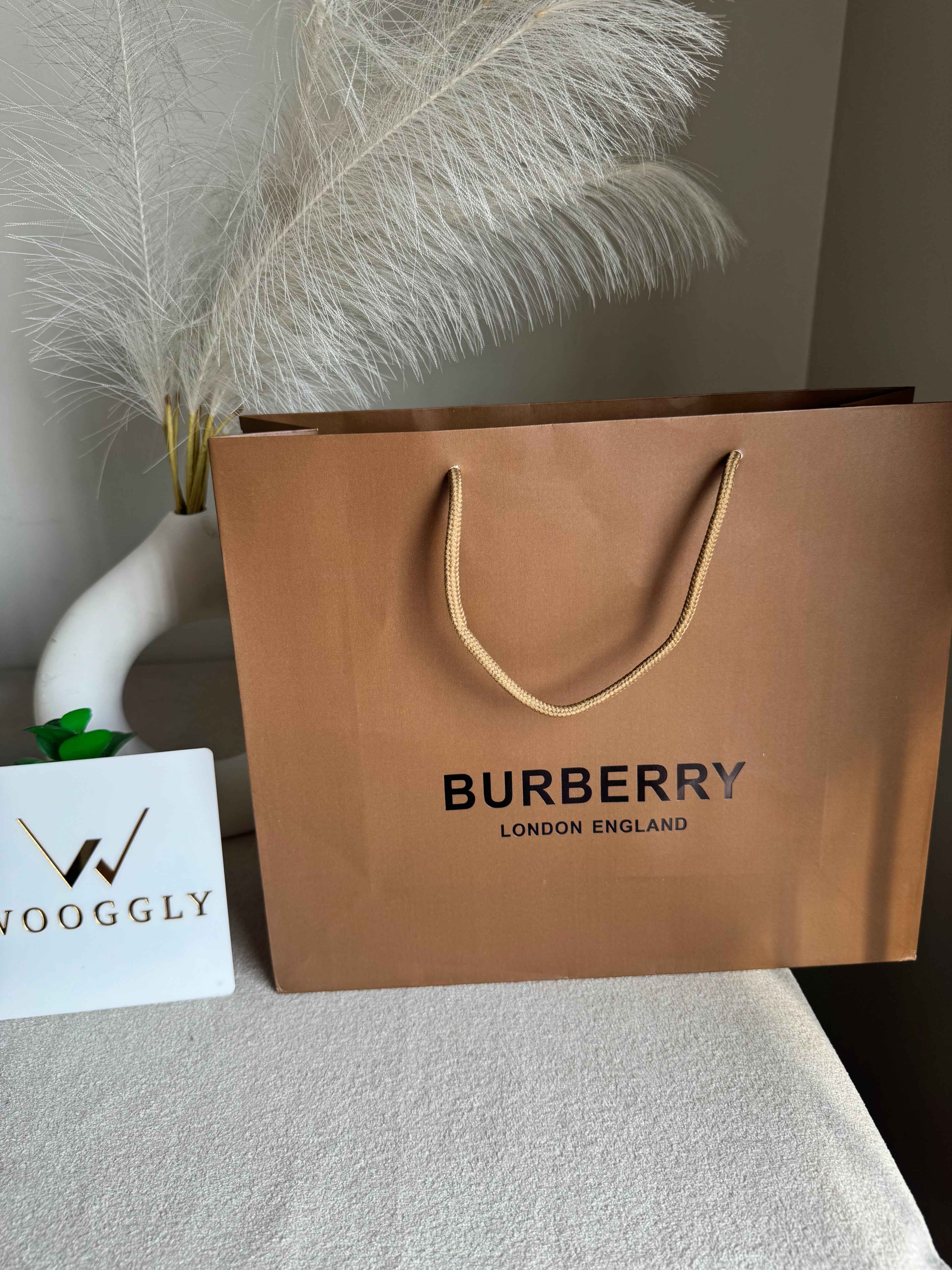 Gift Bag - Burberry - Medium (ONLY FOR PICK UP OR INDRIVE CUSTOMERS IN LAHORE)