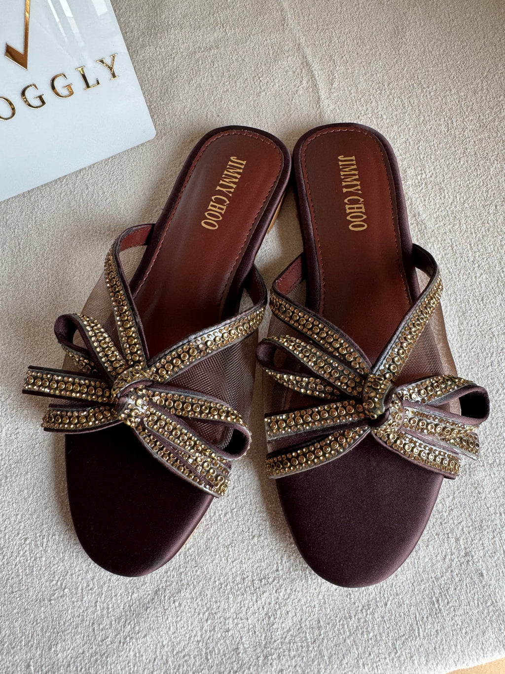 Jimmy Choo Slides - Brown