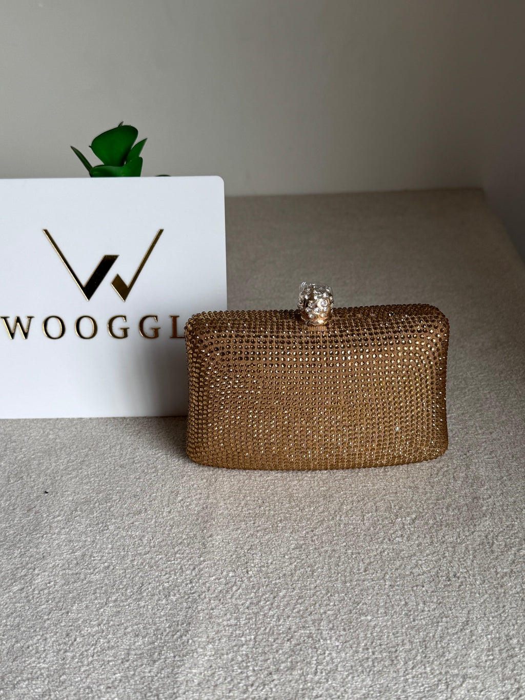 Icon Clutch Champagne
