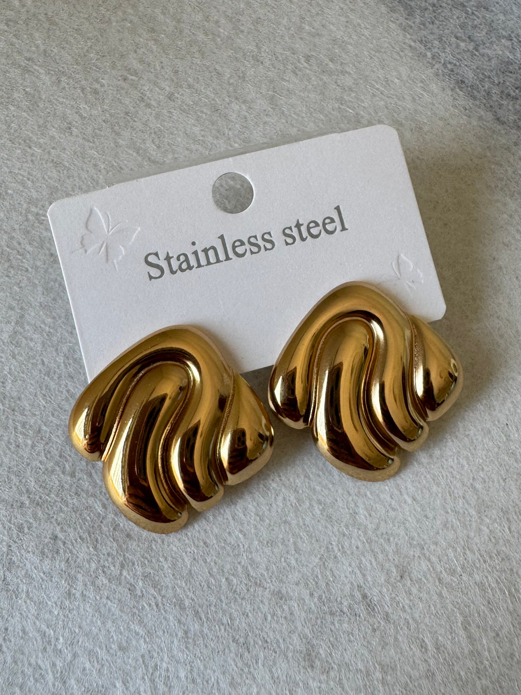 Opal Glow Studs - 18K Gold Plated