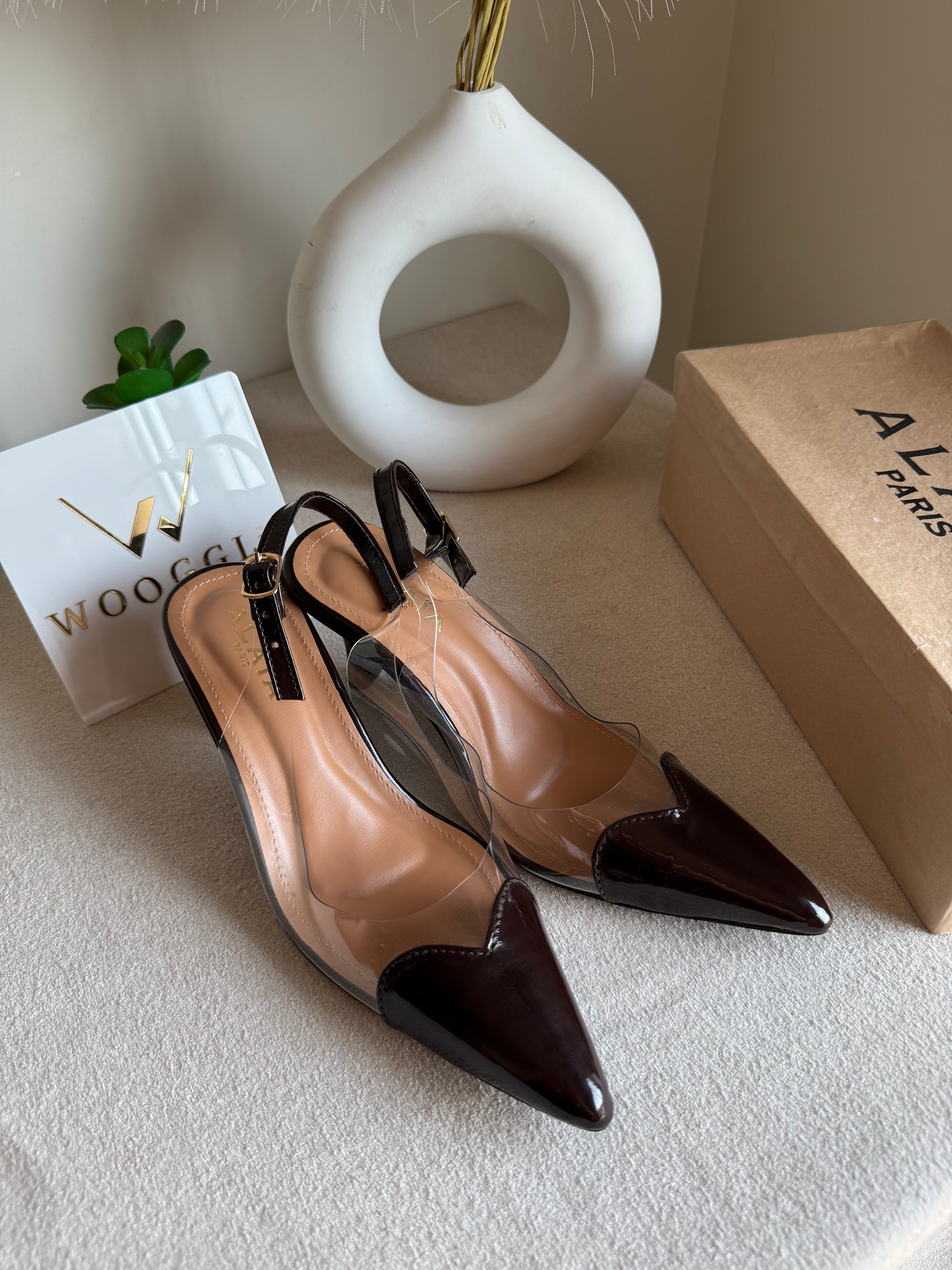 Alaia Paris Heels - Chocolate Brown