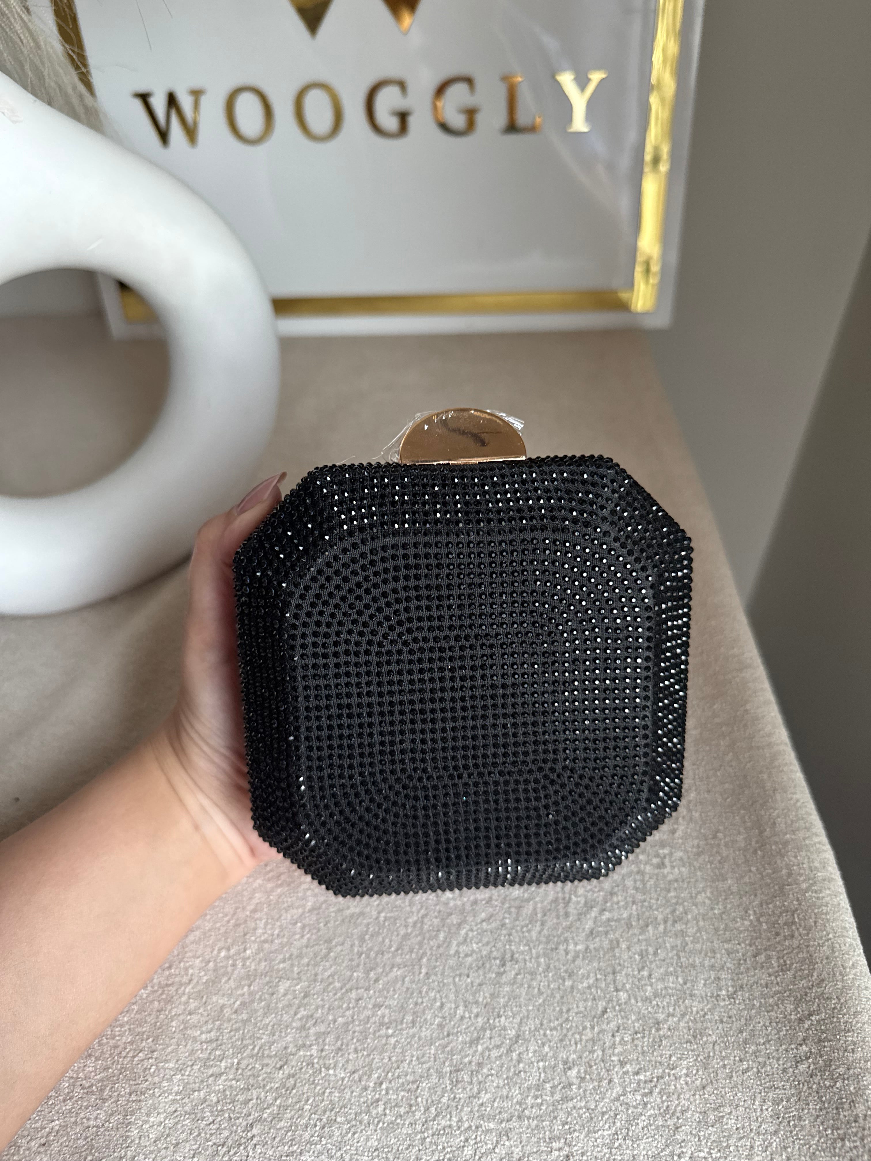AYLA CLUTCH Black