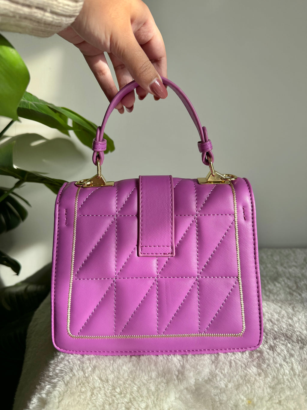 Luna Bag with Long Strap (Mauve)