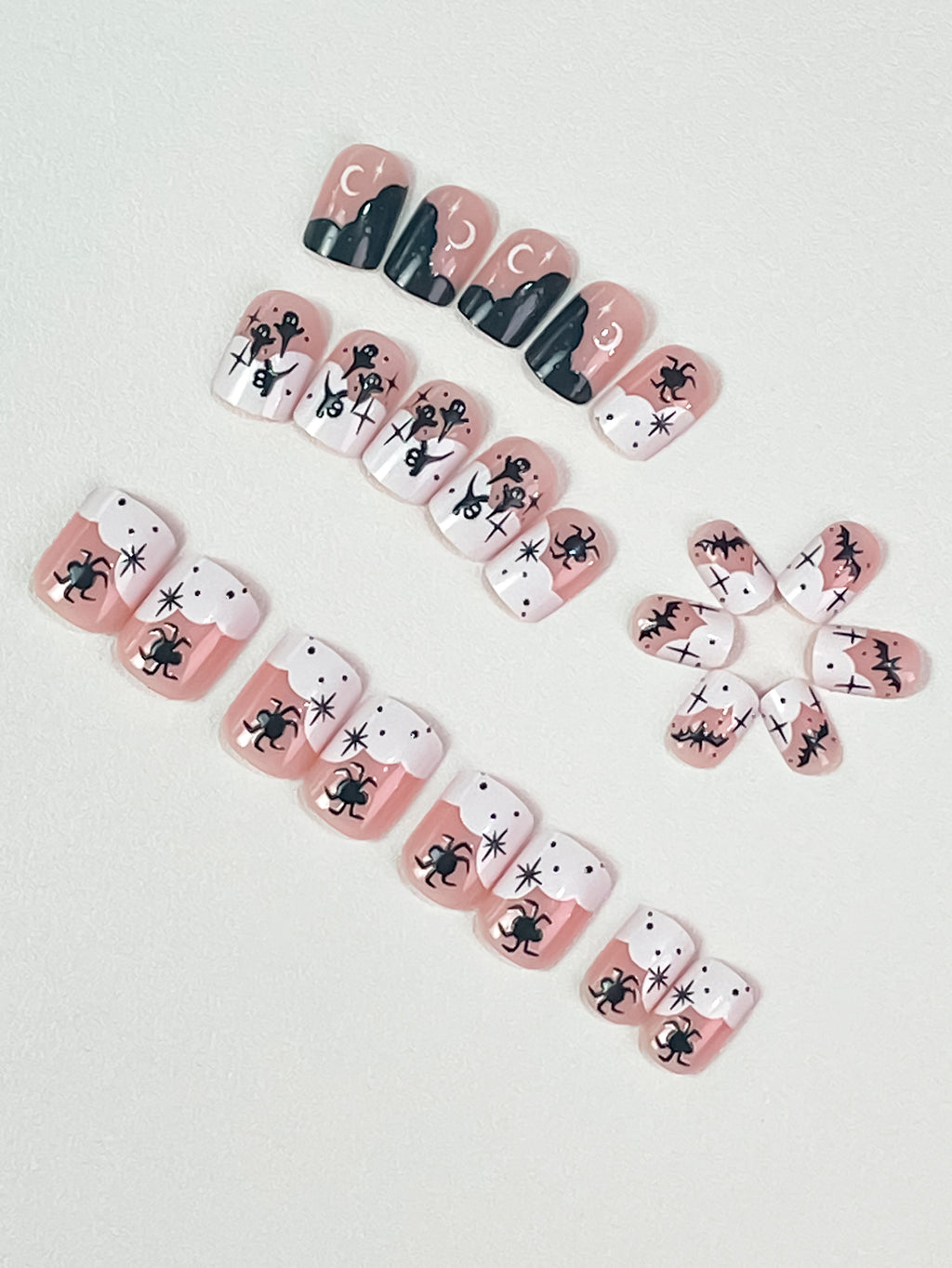 Pee Ka Boo Press On Nails - 24 Pieces Complete Kit